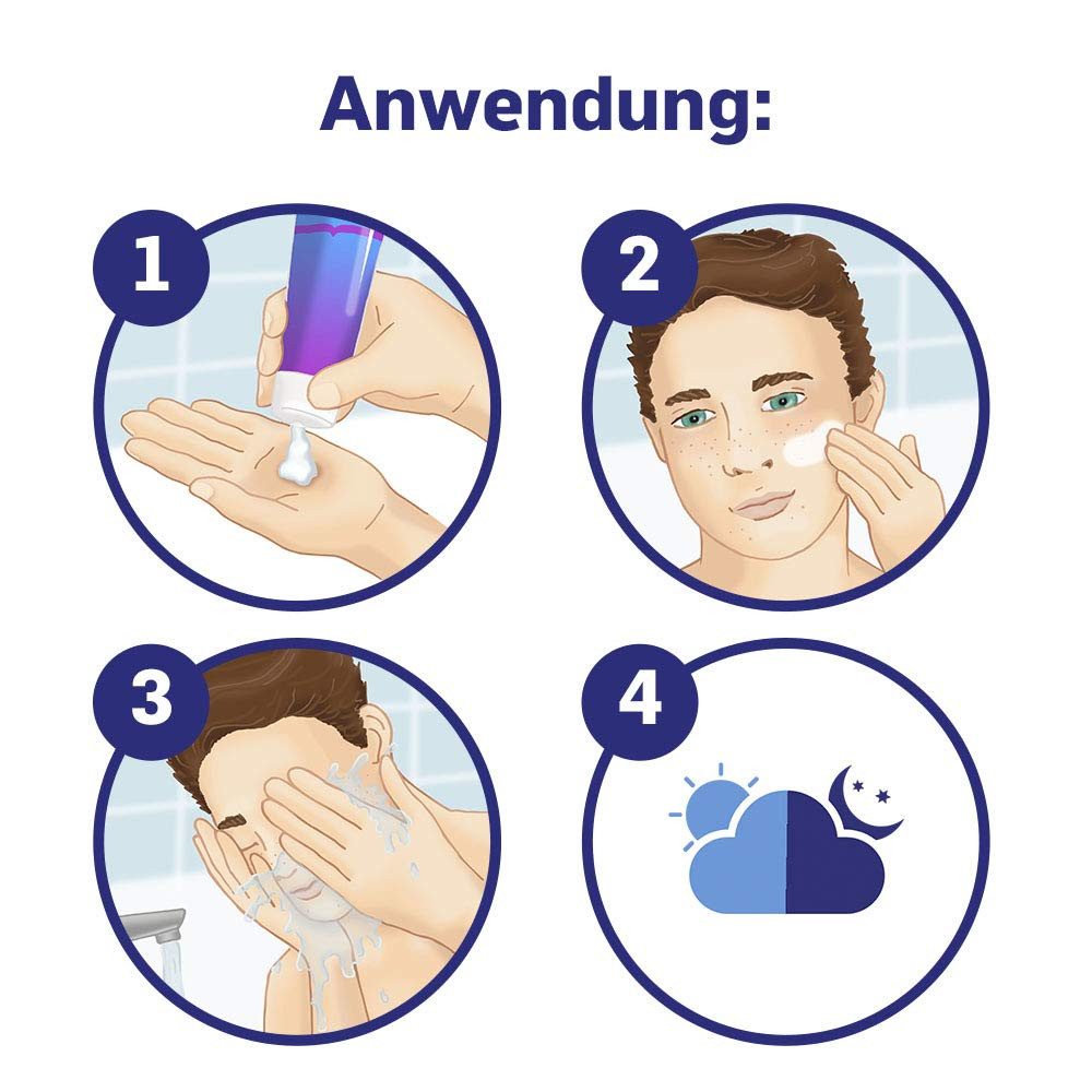 Clearasil Gesichtreinigungs-Set Clearasil Pads 65Stk +Creme 15ml +Peeling 150ml +Gesichtswasser 200ml, 4-tlg., Gesichtsreinigungs-Set