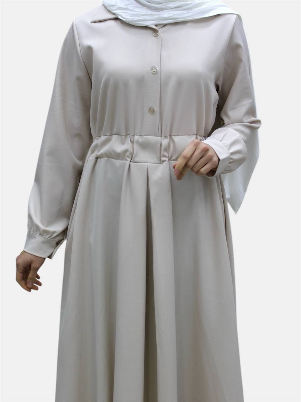 Aymasal Maxikleid Oversize-Blusenkleid Hannah, daily Kleid Oversize-Schnitt; langärmlig; locker und bedeckend
