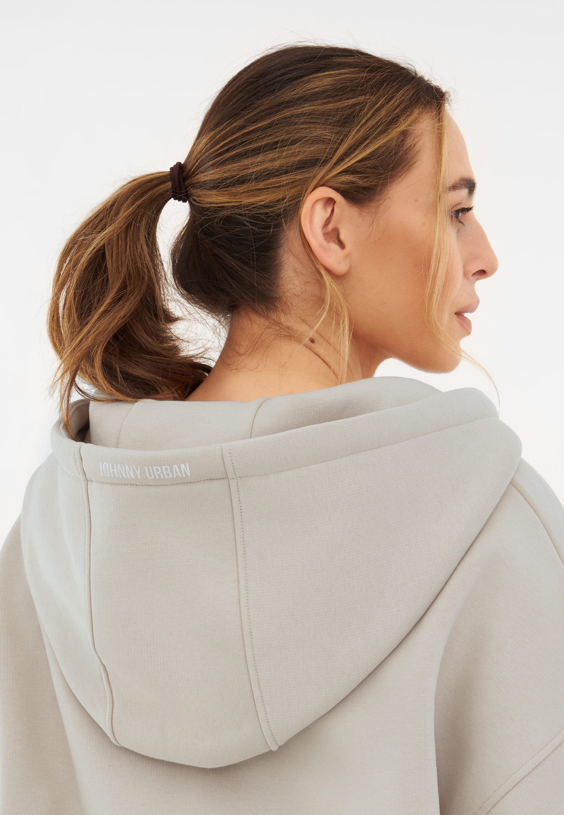 Johnny Urban Sweatjacke Caleb Oversize Sweatjacke (1-tlg) Kapuzenjacke aus dickem Stoff, weich und knitterfrei