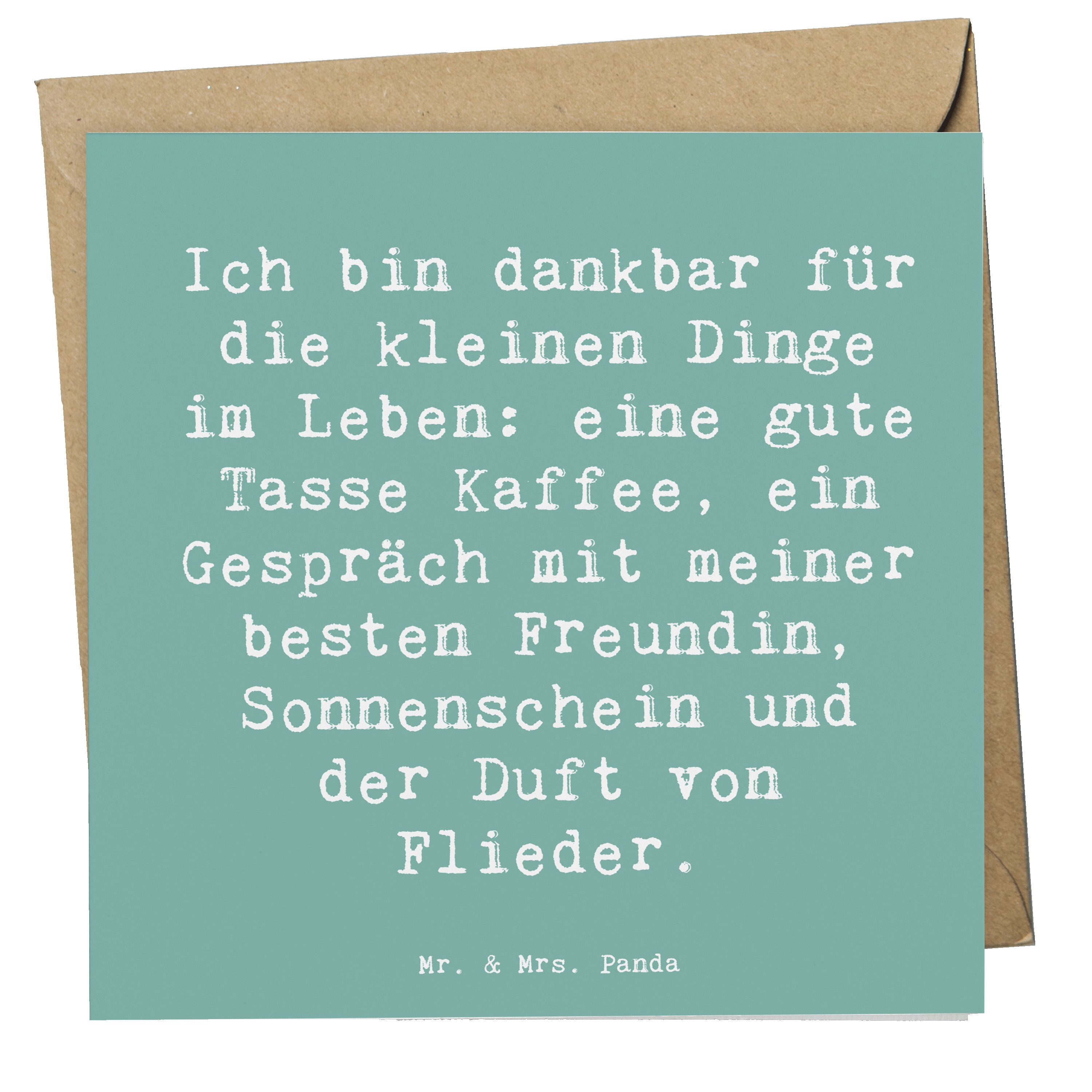 Grußkarte Dankbarkeit für kleine Dinge - Meeresbrise - Geschenk, Hochzeitskarte