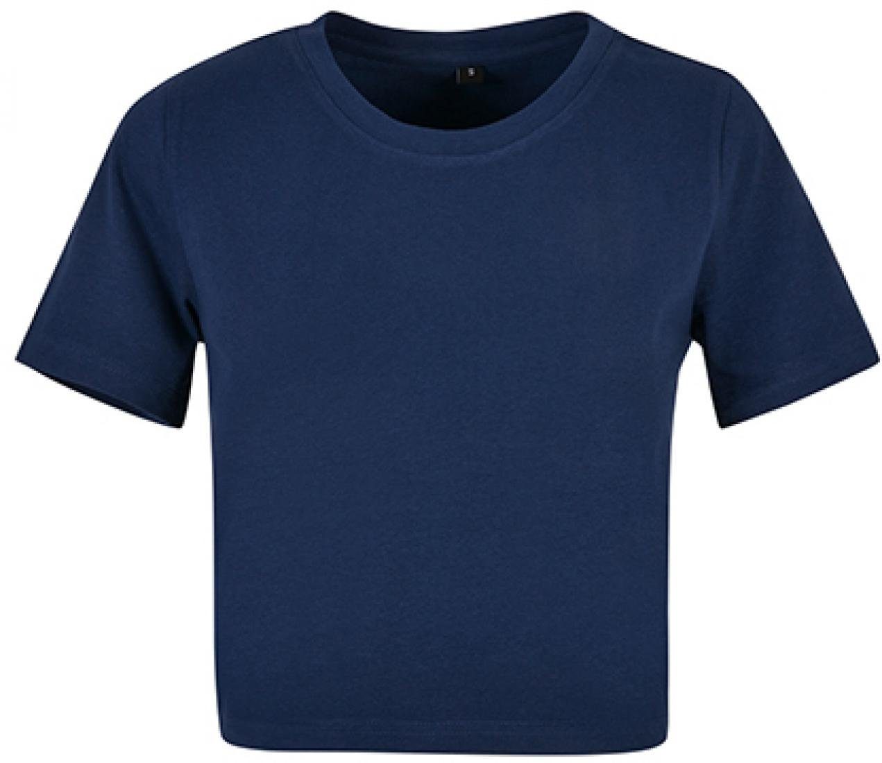 Build Your Brand Rundhalsshirt Damen Cropped günstig online kaufen
