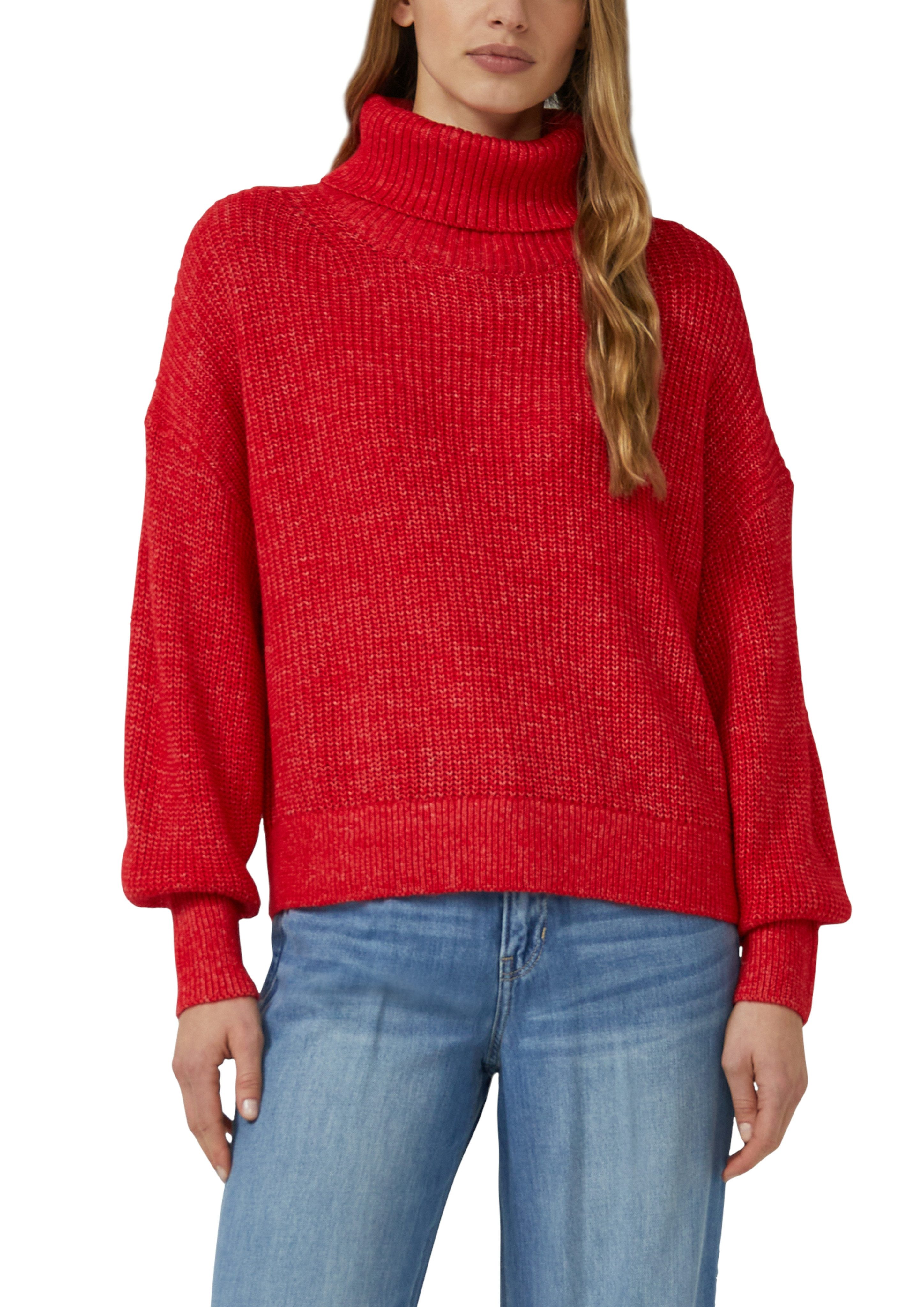 s.Oliver Strickpullover Oversize, mit weiten Ärmeln und Rollkragen günstig online kaufen