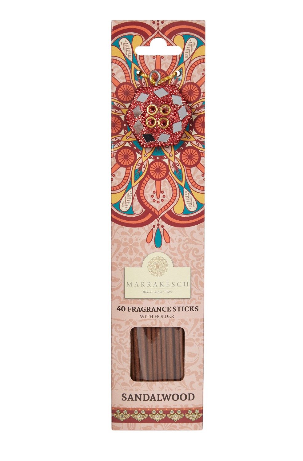 Marrakesch Orient & Mediterran Interior Räucherstäbchen Räucherstäbchen Sandelholz aus Naturmaterial, modern, Größe 26 cm (1-St), Handarbeit