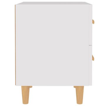 furnicato Nachttisch Weiß 40x35x47,5 cm