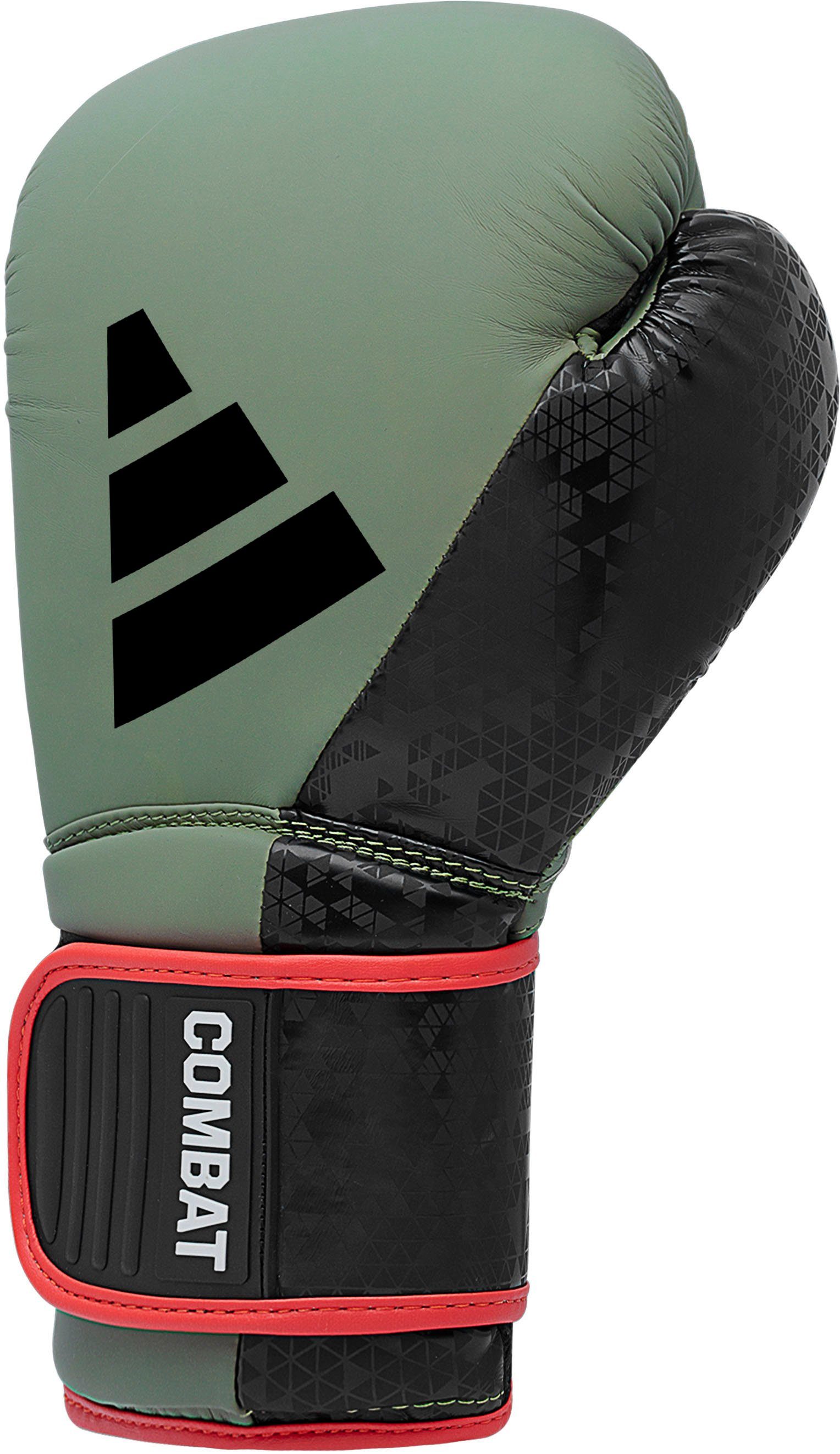 olivgrün/schwarz Combat Performance adidas Boxhandschuhe 50