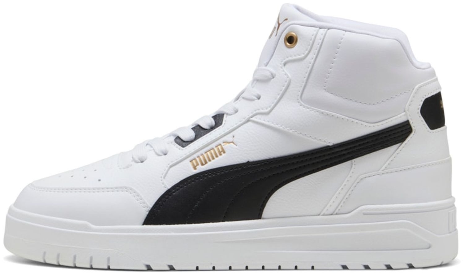 PUMA Puma Shuffle Downtown Mid White-Black-Gold günstig online kaufen