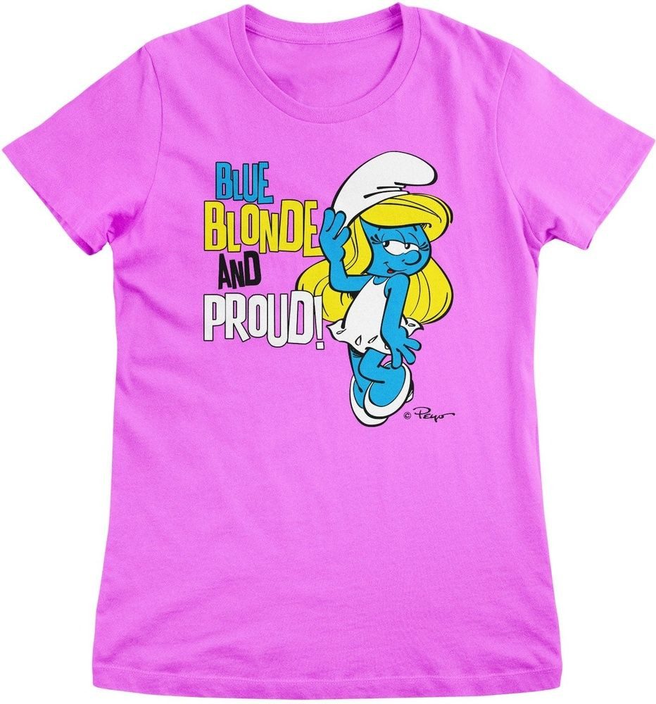 Die Schlümpfe T-Shirt Blue, Blonde & Proud Girly Tee