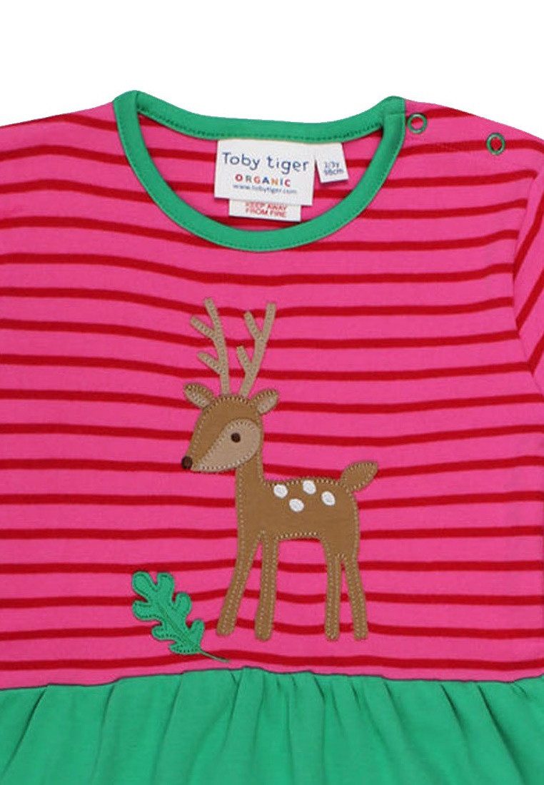 Toby Tiger Shirtkleid Kleid mit Rehkitz Applikation