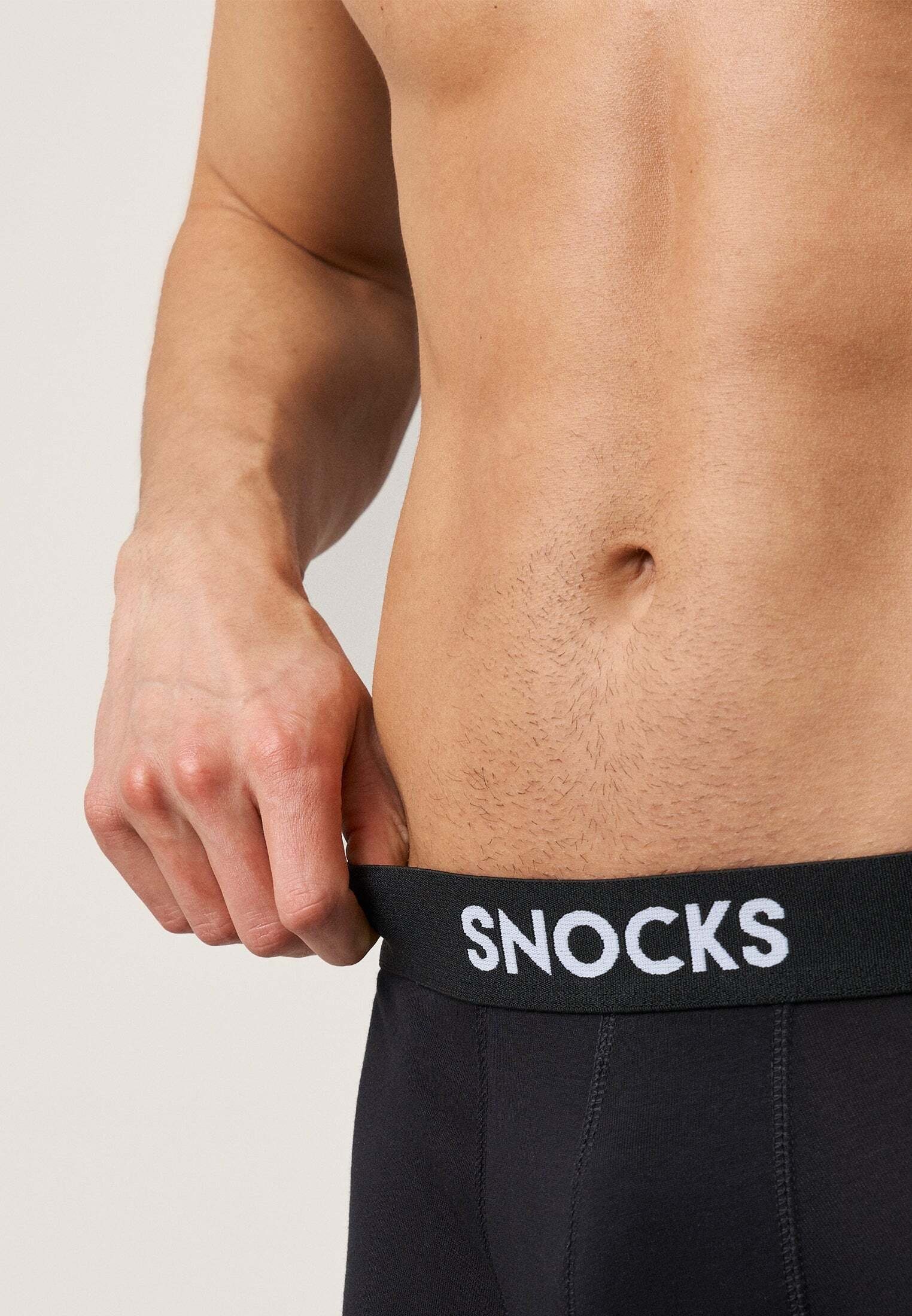 SNOCKS Boxershorts Enge Pants Herren Unterhose (3-St) aus Bio-Baumwolle, ohne kratzenden Zettel