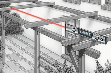 LASERLINER Wasserwaage, Digitale DigiLevel Pro 120 120 cm