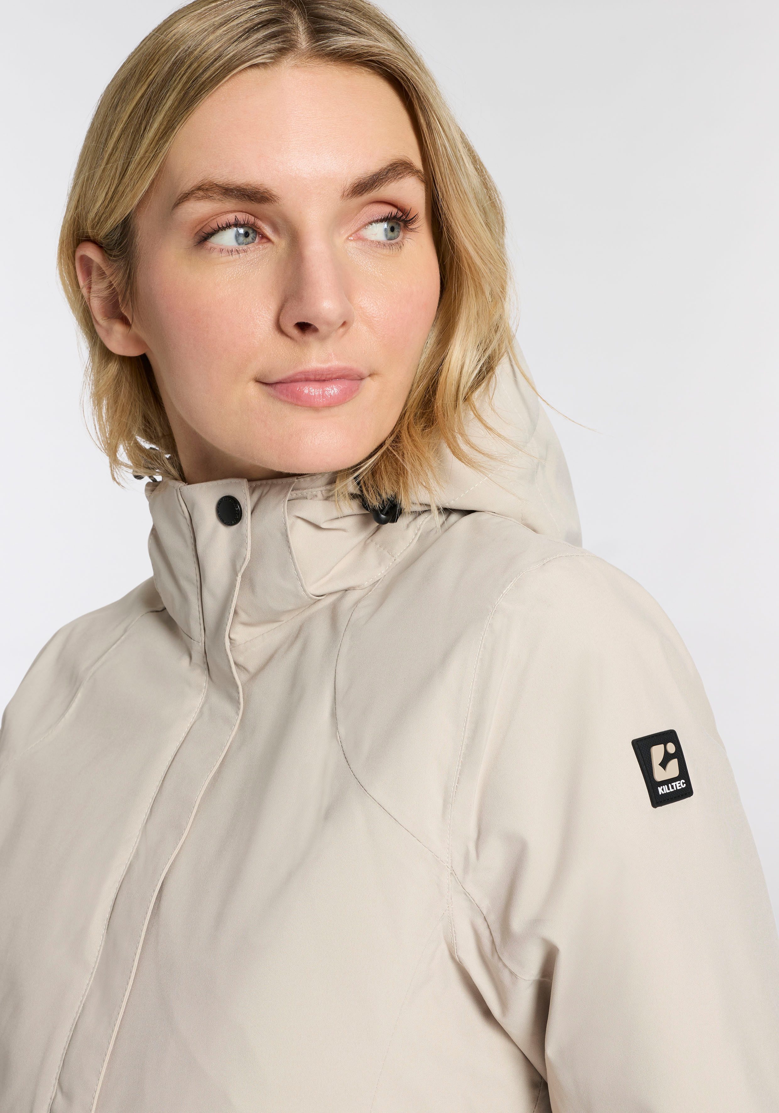 Killtec Outdoorjacke KOW 250 WMN JCKT mit individuell anpassbarer und abnehmbarer Kapuze, atmungsaktiv