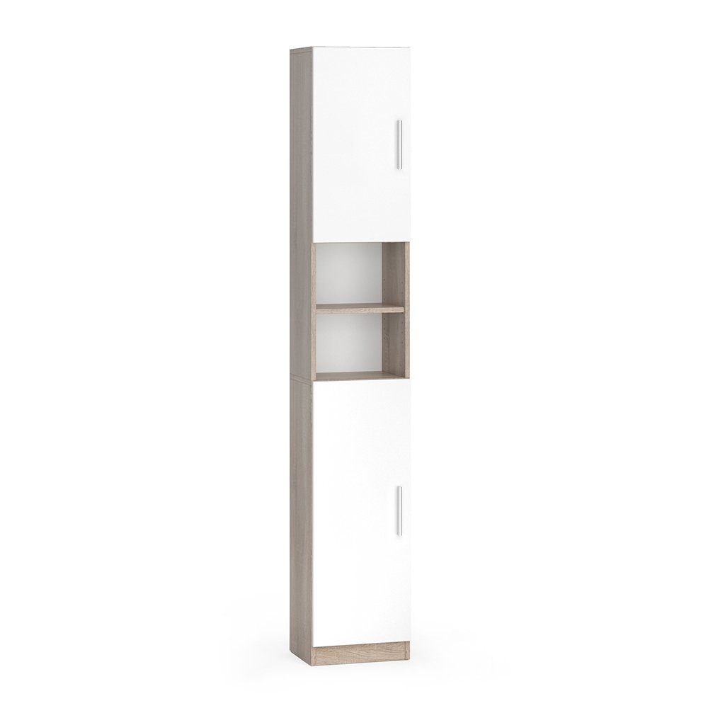 Vicco Hochschrank Luis, Weiß/Sonoma, 32 x günstig online kaufen