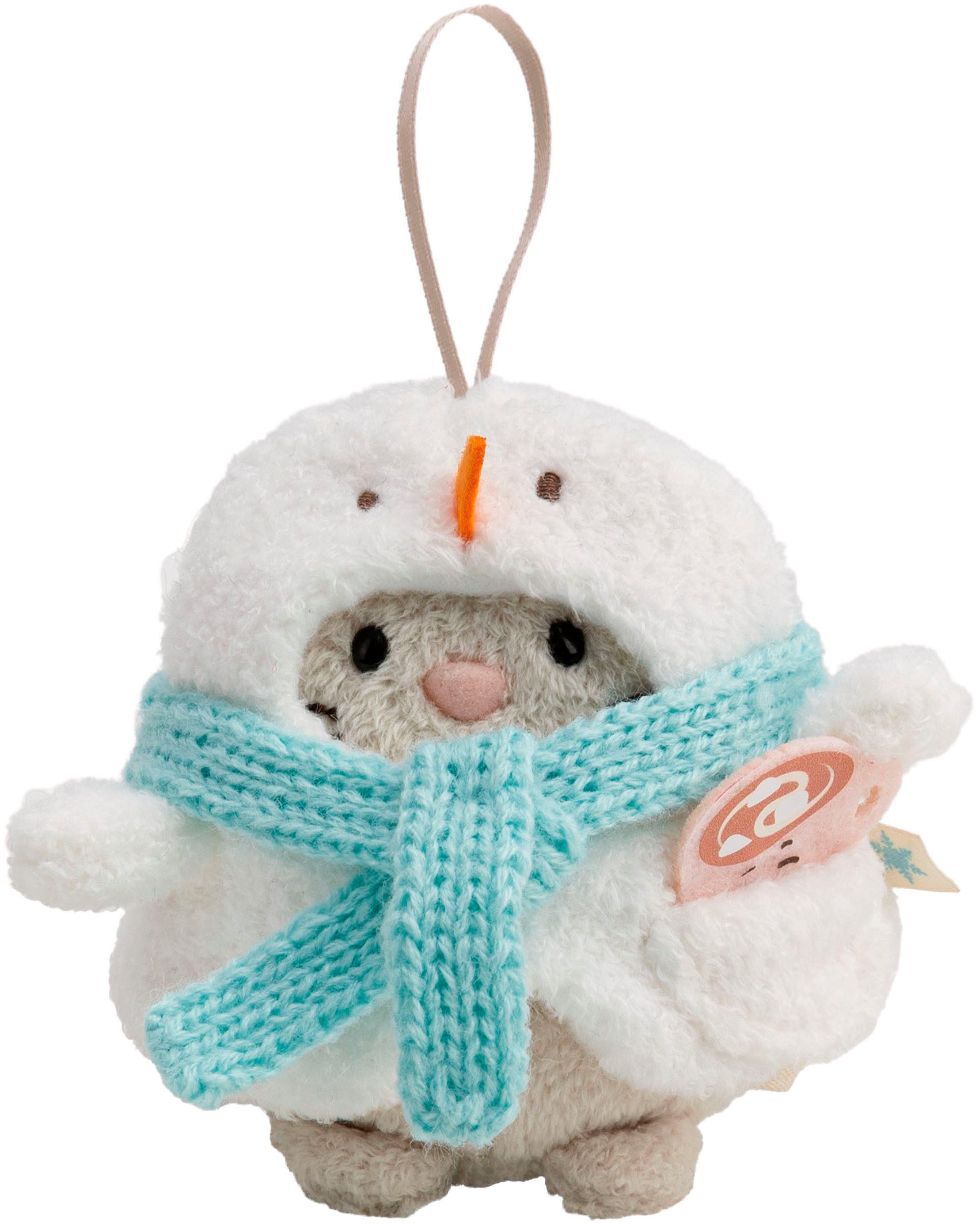 Nici Kuscheltier mymochi, Set Katze Angy 8cm mit Tasse & Schneemannkostüm (Set), in Geschenkbox