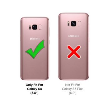 CoolGadget Handyhülle Anti Shock Rugged Case für Samsung Galaxy S8 5,8 Zoll, Slim Cover Kantenschutz Schutzhülle für Samsung S8 Hülle Transparent