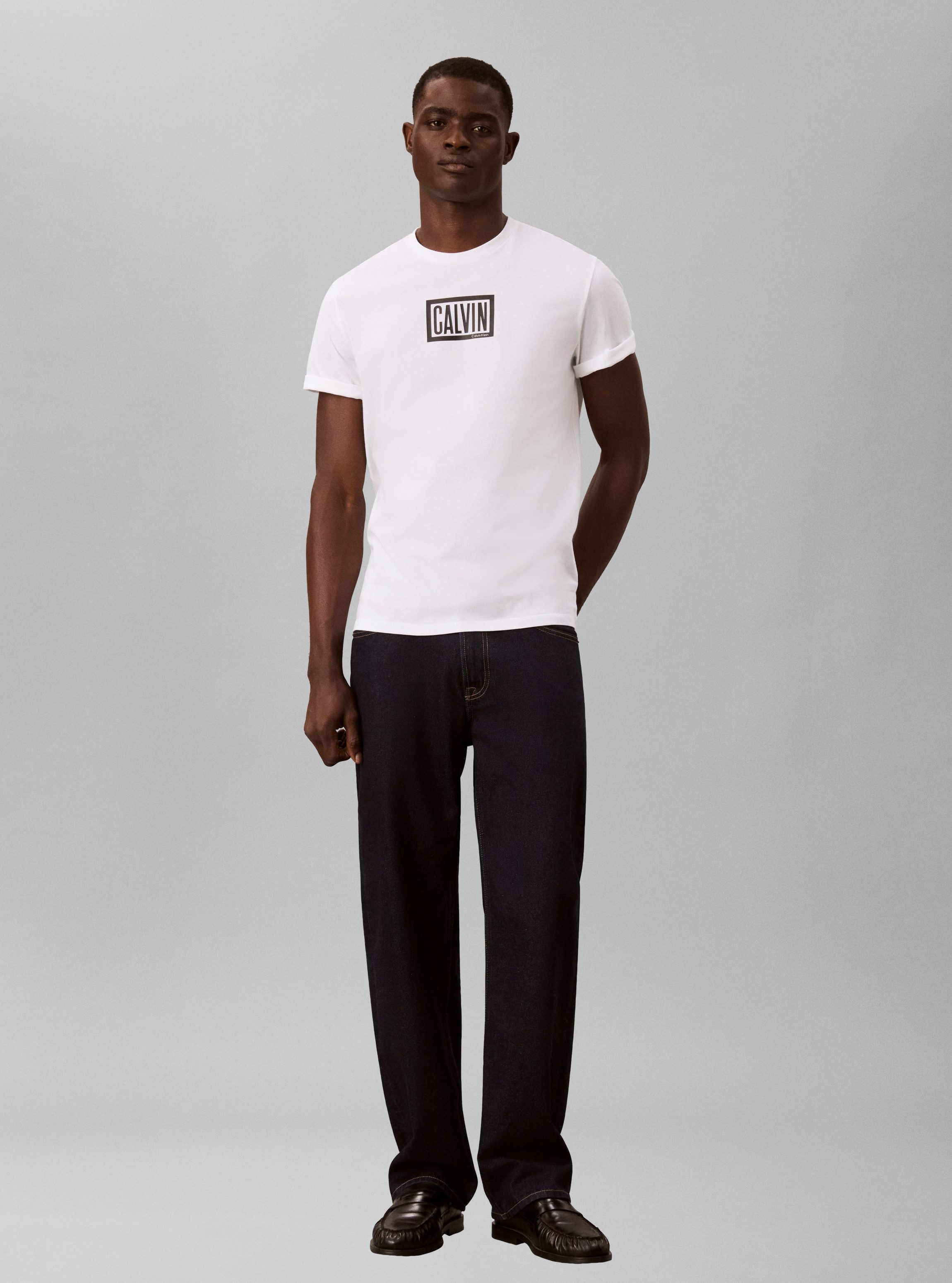 Calvin Klein Jeans T-Shirt BOXED CALVIN GRAPHIC TEE Regular fit, Druck – Bild 5 von 5