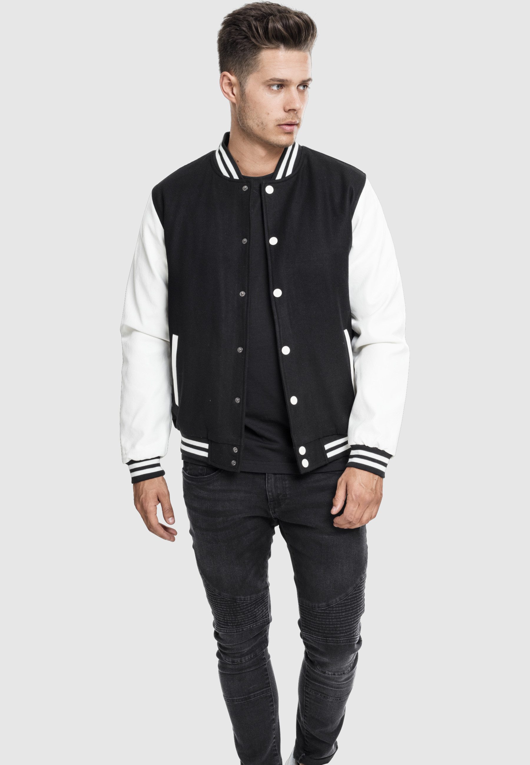 URBAN CLASSICS Allwetterjacke Urban Classics Herren Oldschool College Jacket (1-St) – Bild 5 von 5