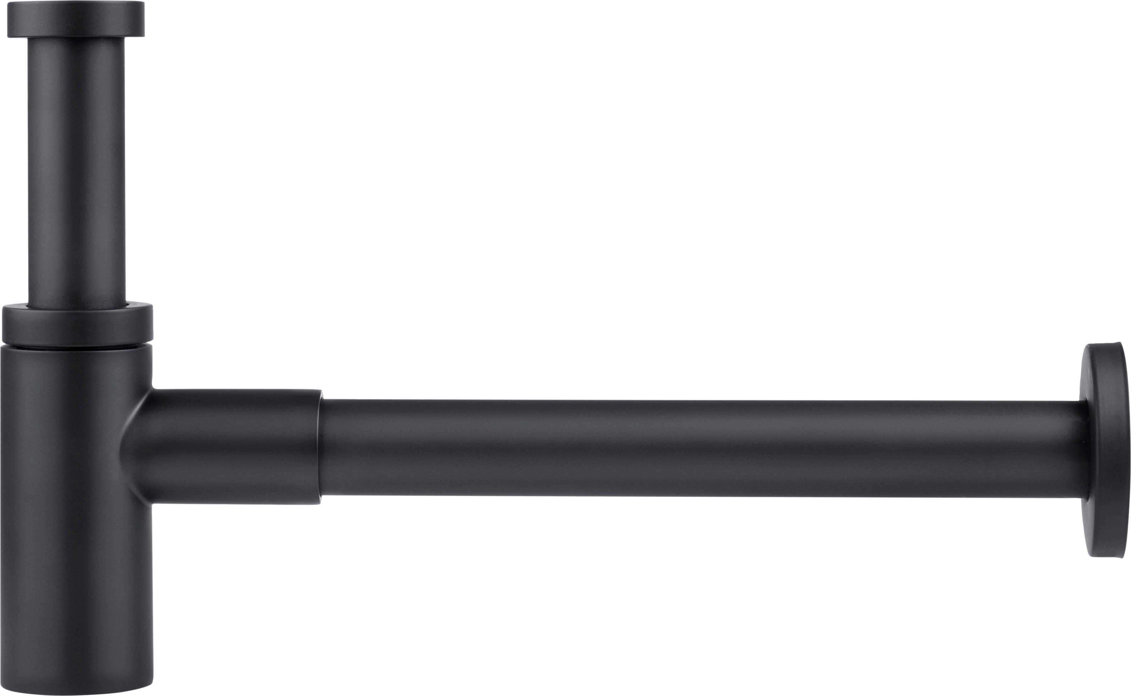 CORNAT Siphon Tassen - Geruchsverschluss, (mit Verstell- und Wandrohr), aus Metall, inkl. Rosette