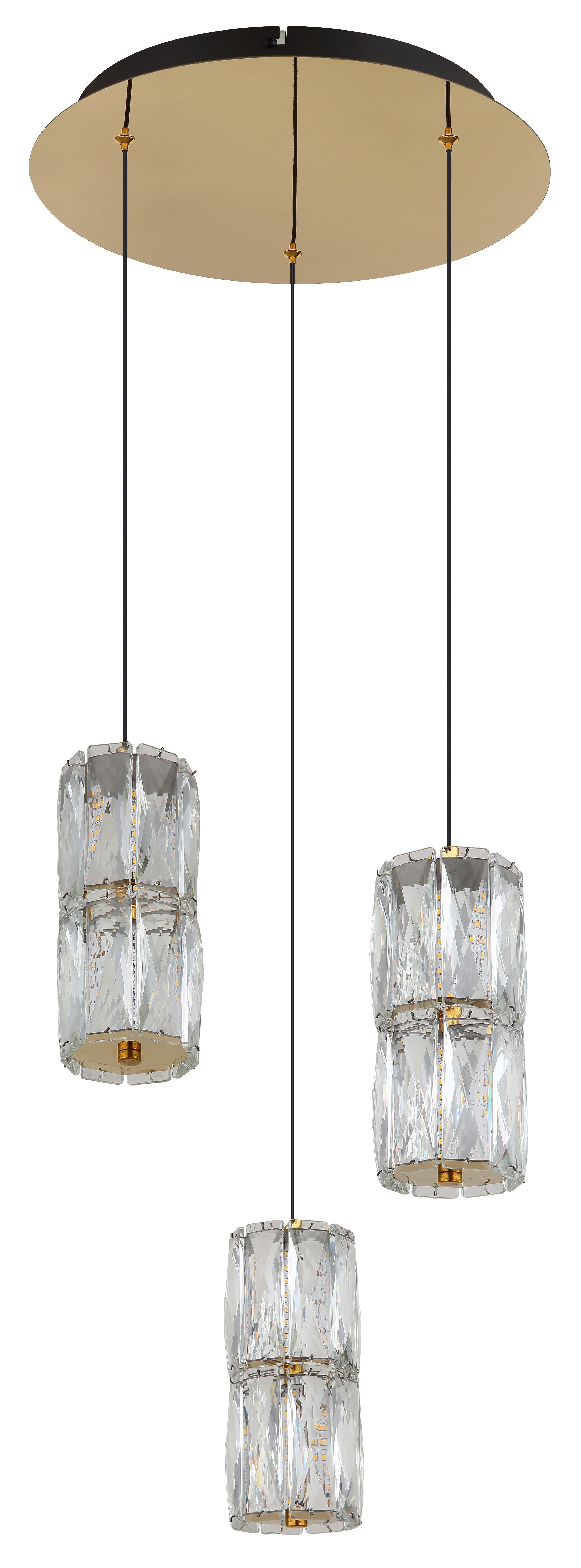 GLOBO LIGHTING LED Pendelleuchte STEFANIE, LED fest integriert, Warmweiß, Hängelampe/Hängeleuchte/Wohnzimmer/Esstisch/elegant