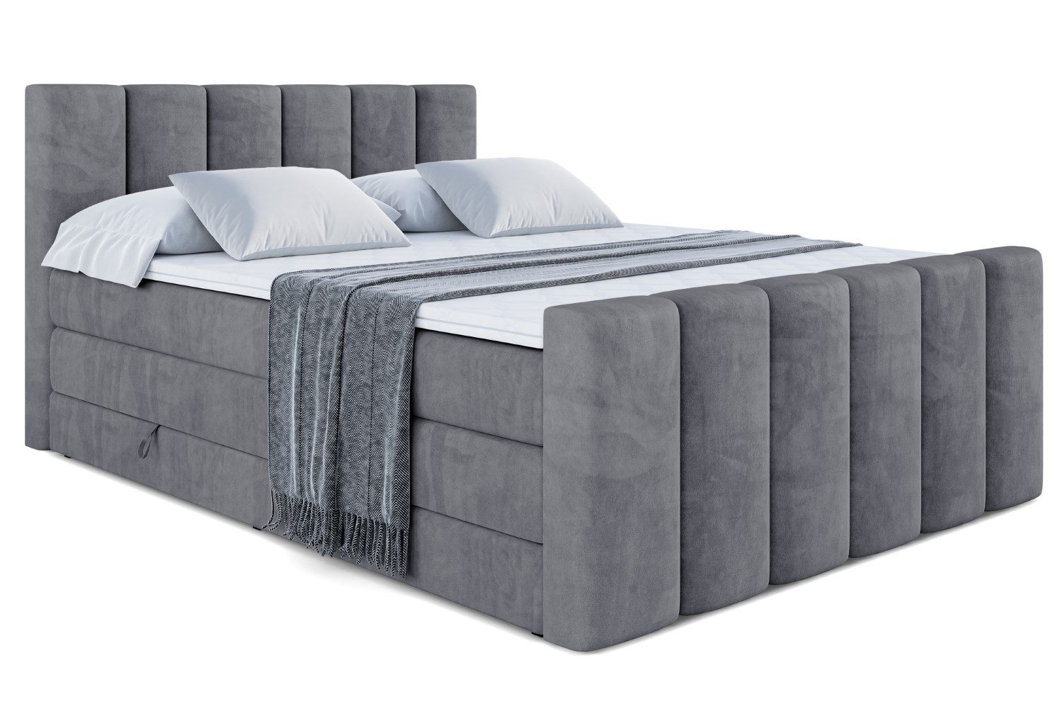 ALTDECOR Boxspringbett BOXI1-Z KING (Multipocket-Matratze H4, günstig online kaufen