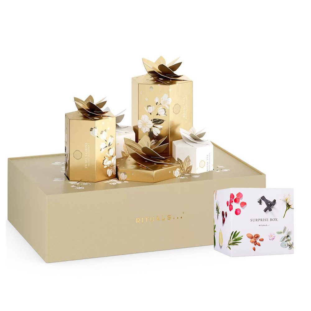 Rituals Adventskalender Rituals Adventskalender Premium 2025 + Überraschungs-Geschenkset (6-tlg), Luxus-Set mit Private Collection & zusätzlichem Geschenkset