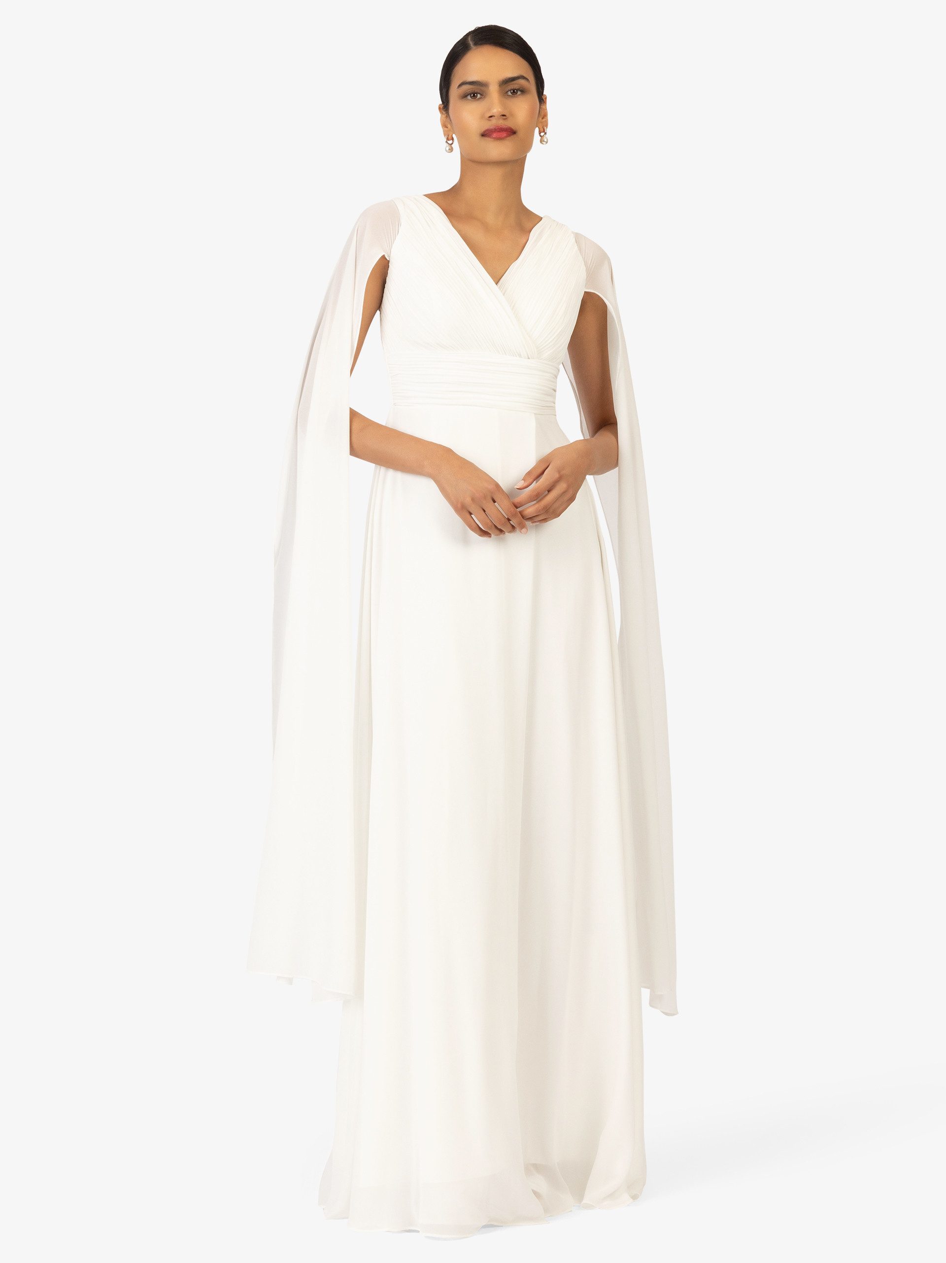 Kraimod Abendkleid aus hochwertigem Polyester Material mit Capeärmel günstig online kaufen