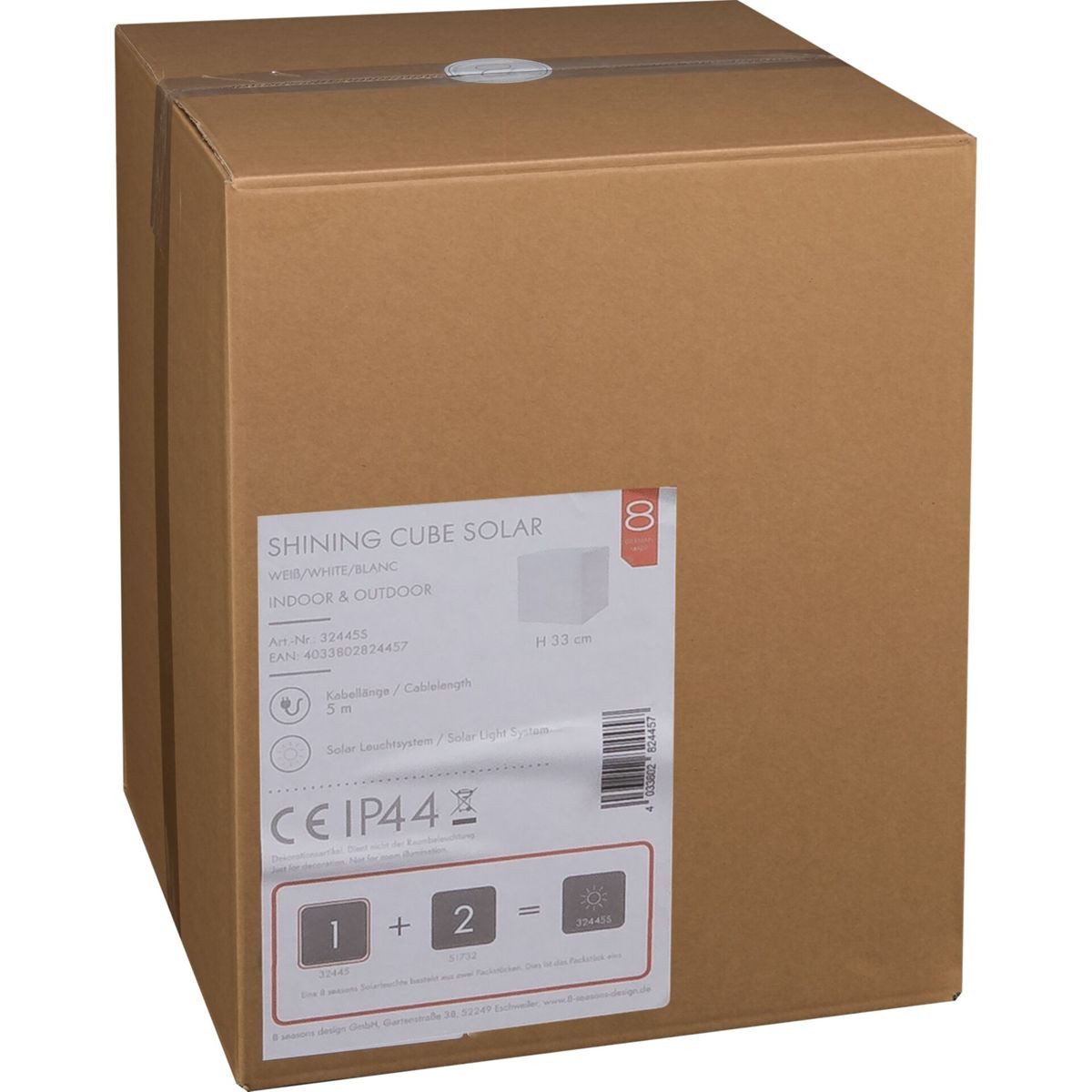 8 seasons design Dekolicht 8 seasons Shining Cube 33 Solar