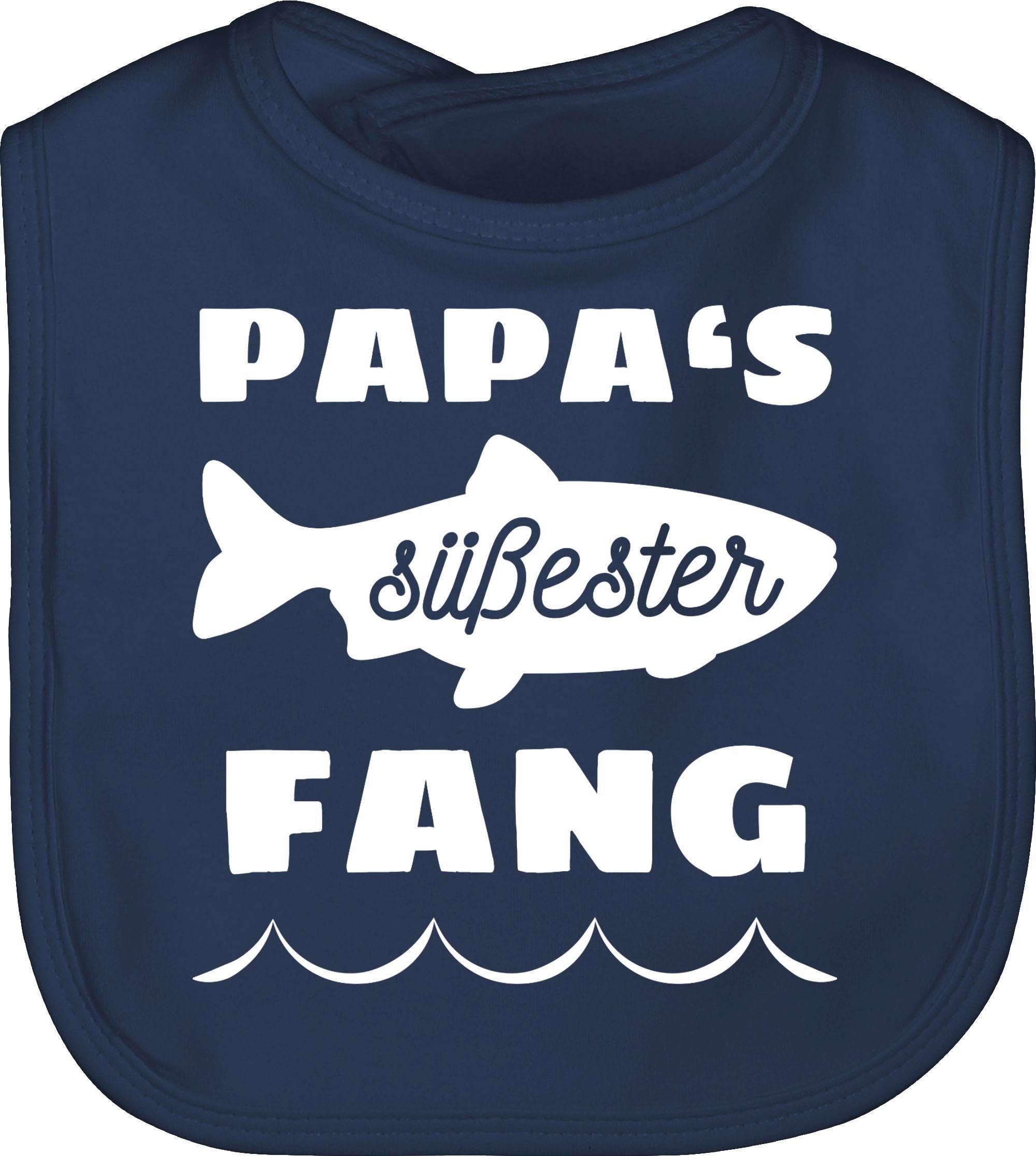 Blau 1 Navy Papas Lätzchen Fang, Geschenk Vatertag Shirtracer Baby süßester