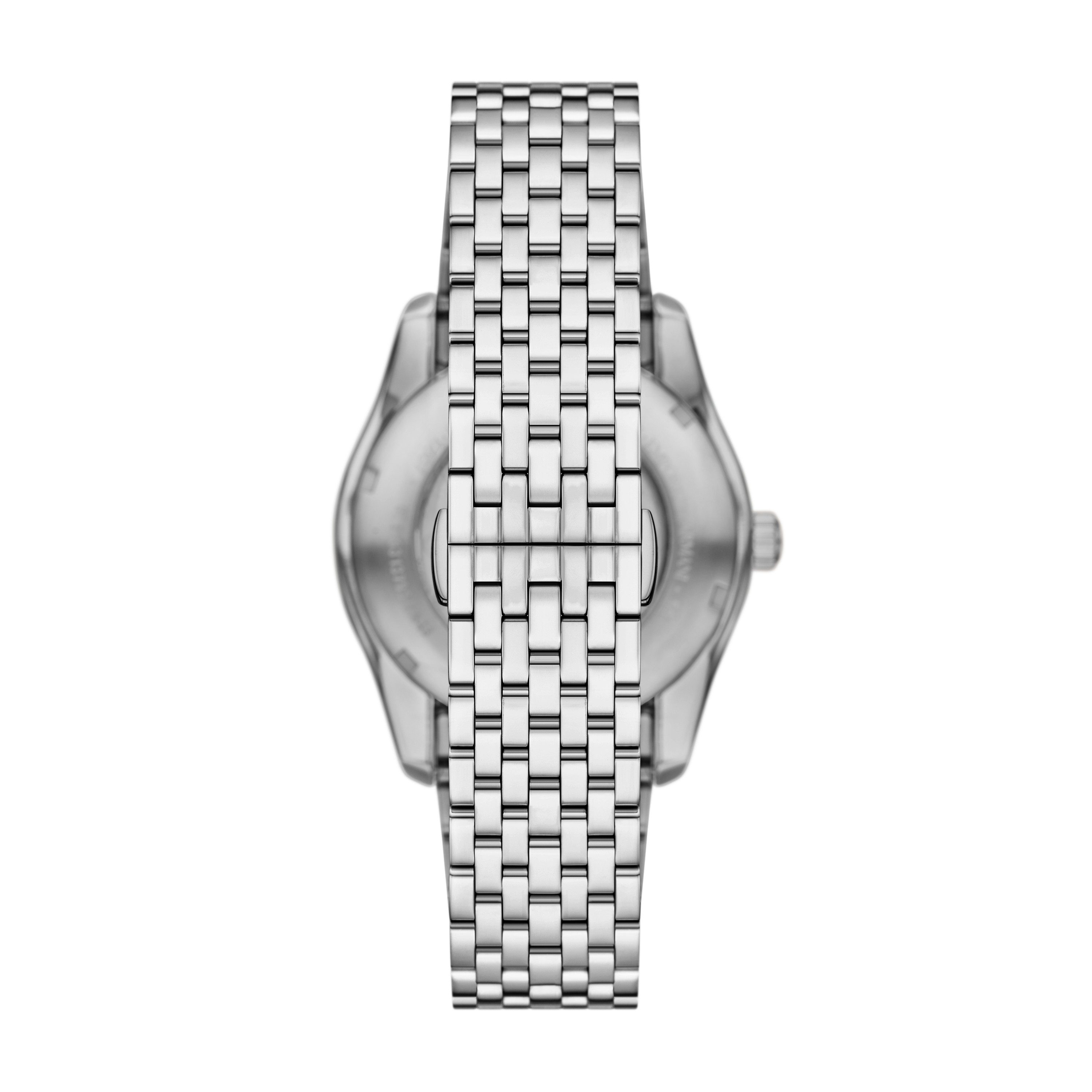 Emporio Armani Automatikuhr AR60091, Armbanduhr, Herrenuhr, Mechanische Uhr, Edelstahlarmband, analog
