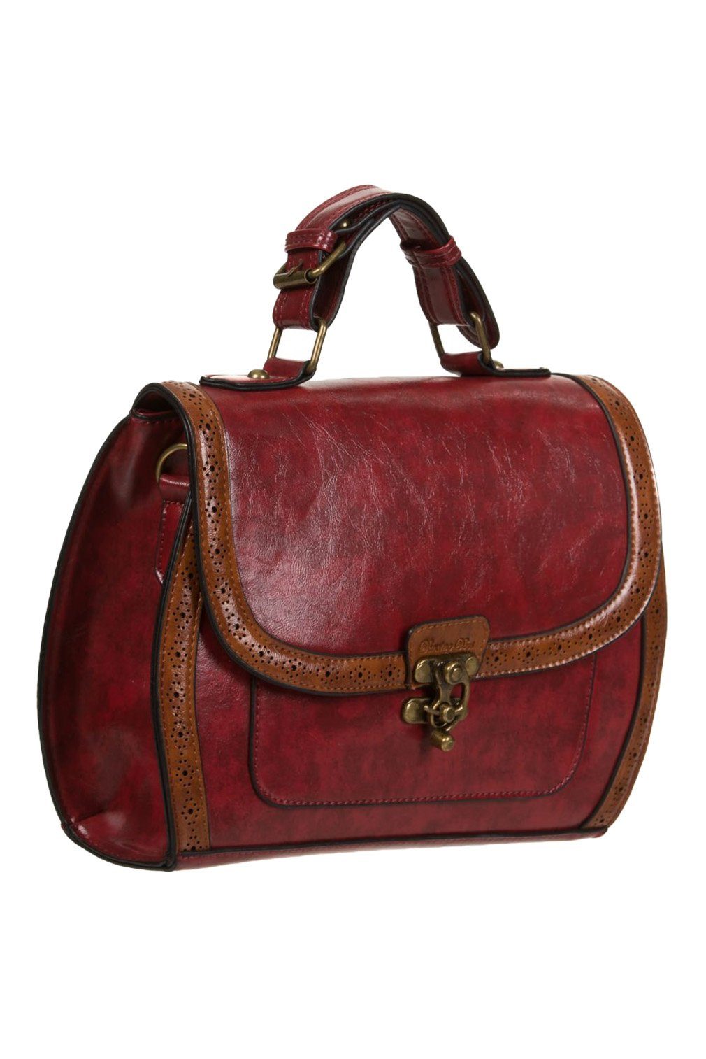 Banned Schultertasche Stevie Rot, Verstellbarer Schultergurt