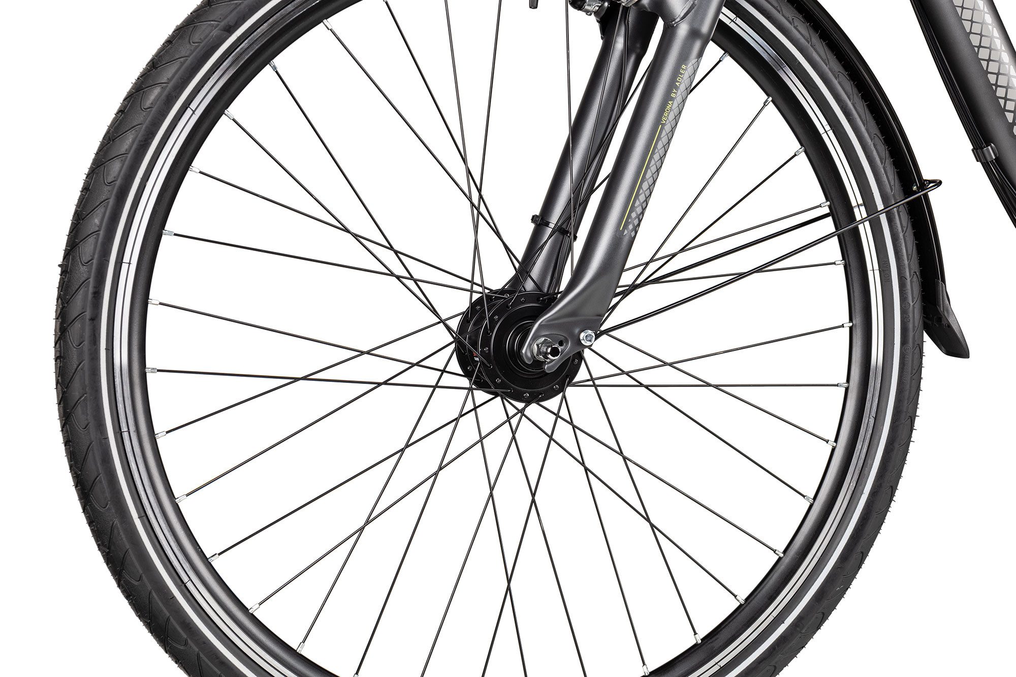 Adler Trekking Bike Verona Wave, 21-speed Shimano Tourney 21 derailleur, derailleur gears, 21-speed Shimano Tourney derailleur gears, black/grey