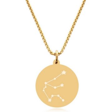 Timando Kette mit Anhänger Sternbild Kette mit Sternzeichen in gold-farben, Halskette Horoskop, Geschenk zum Geburtstag