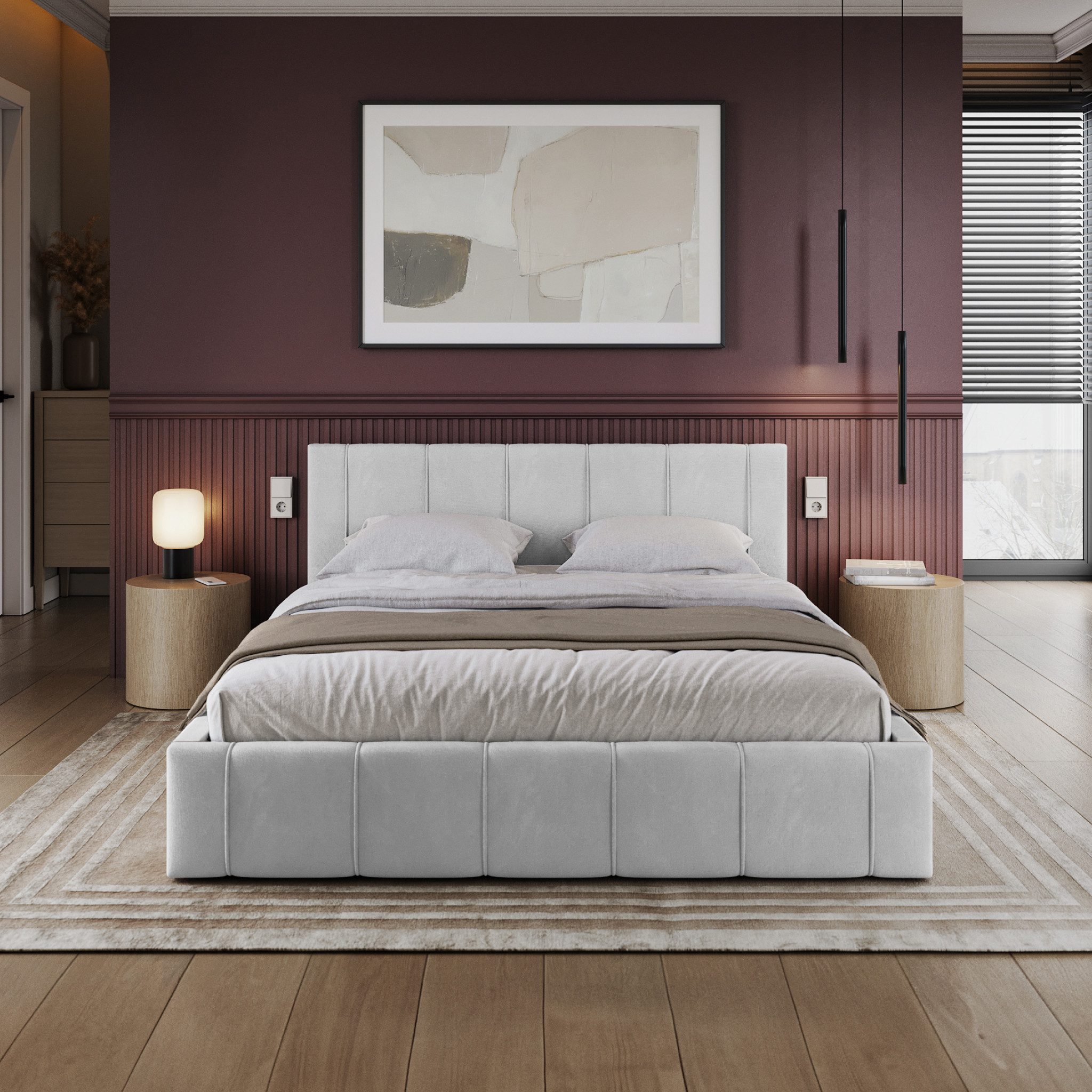 FDM Polsterbett FLORIDA Bettgestell 90x200, 120x200, günstig online kaufen