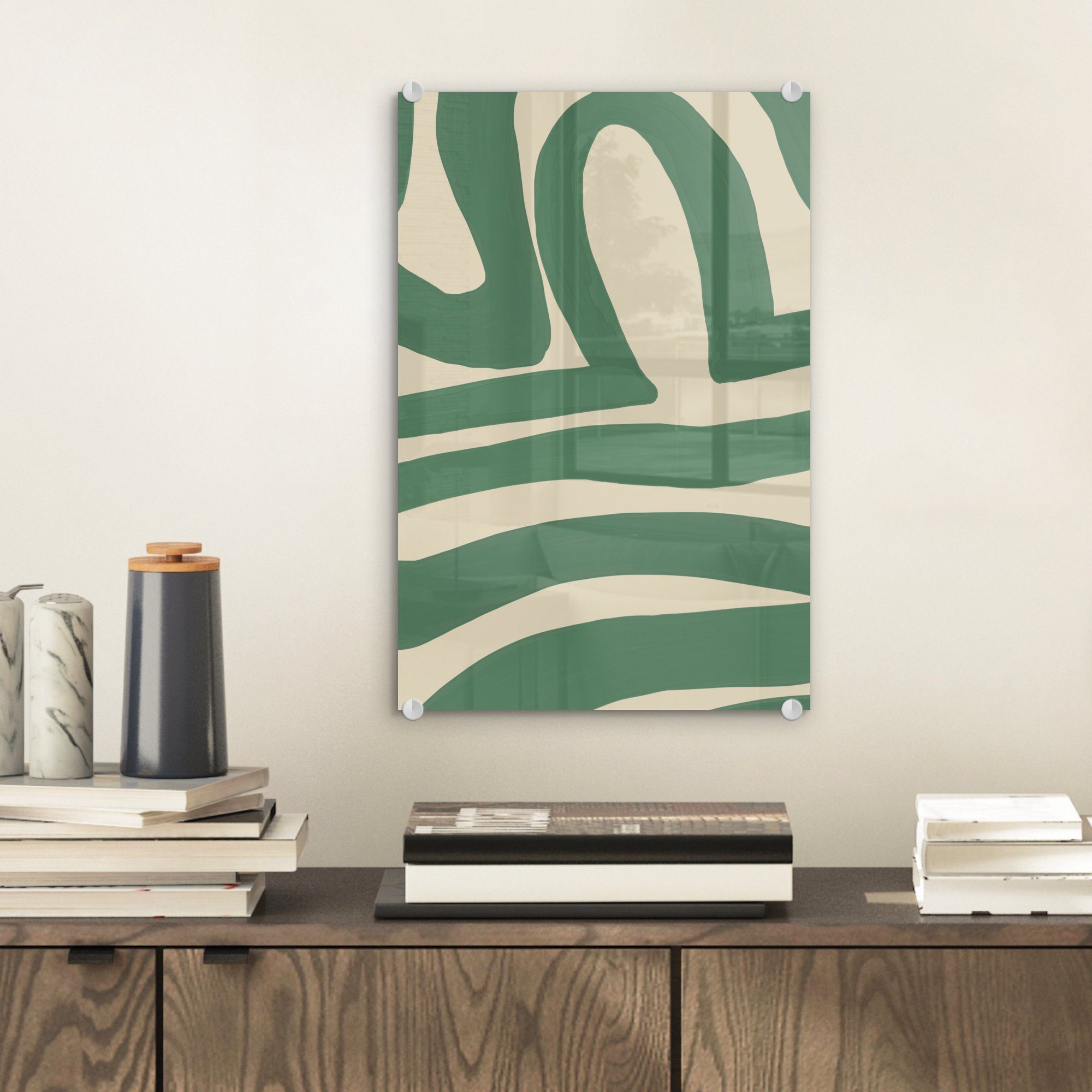 MuchoWow Acrylglasbild Grün - Kunst - günstig online kaufen