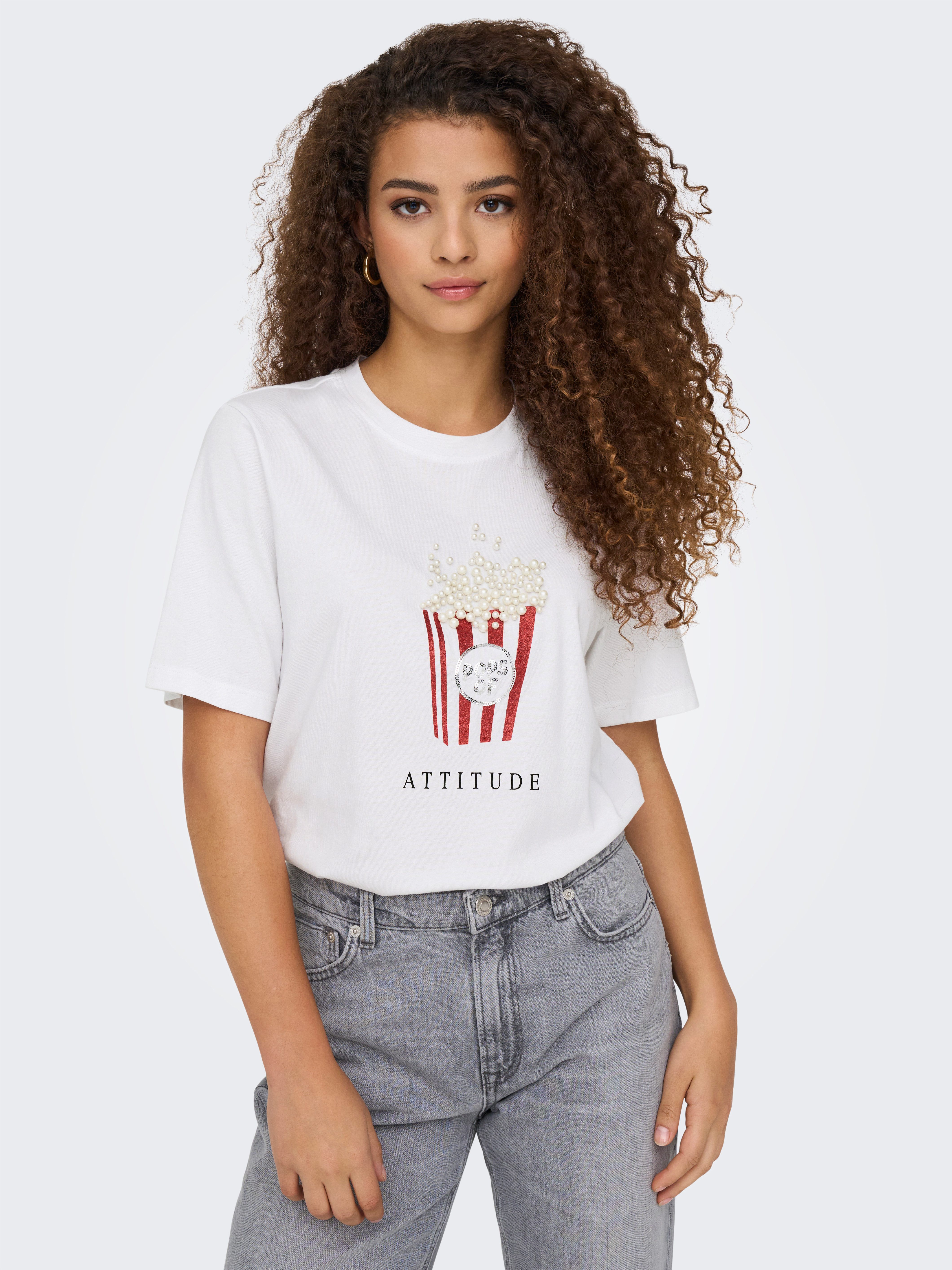 ONLY Kurzarmshirt ONLBURST LIFE S/S POPCORN günstig online kaufen