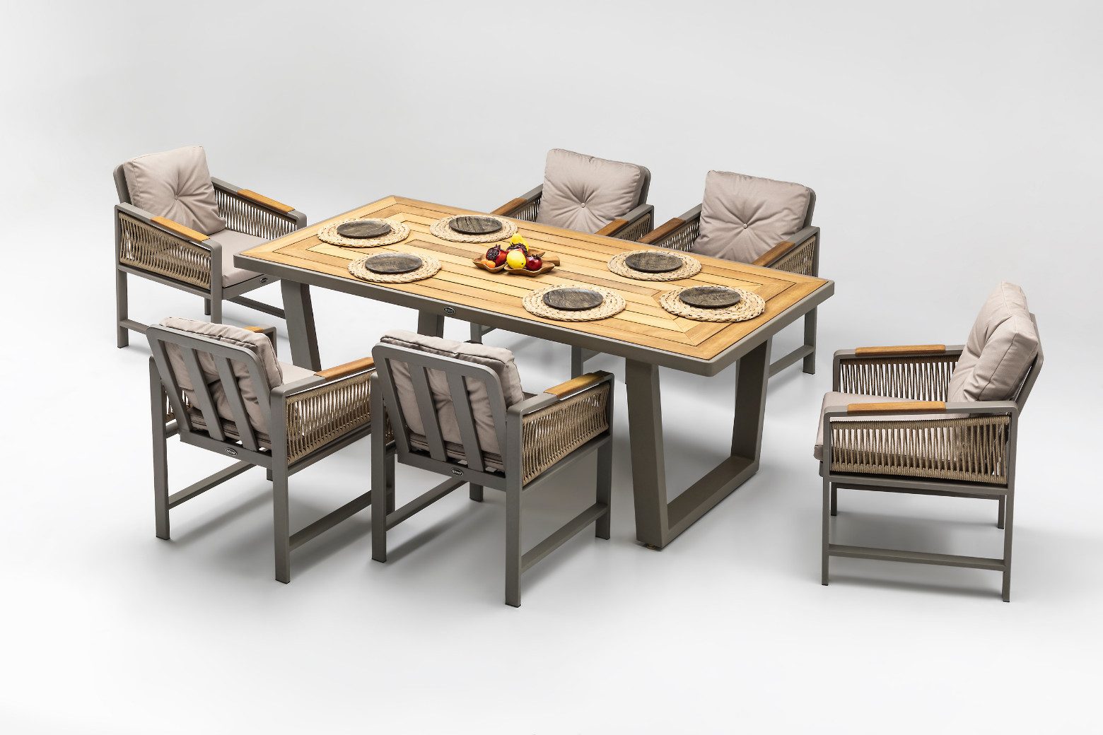 ᐅ gowoll GartenloungeSet Wetterfeste Holz Gartenmöbel Set 6 Personen