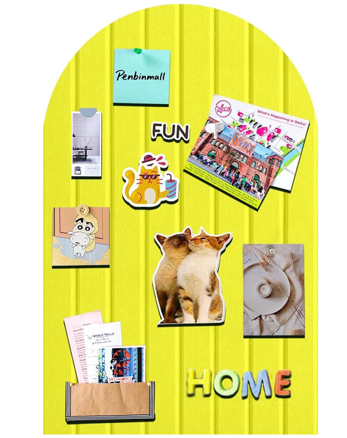 Coonoor Pinnwand Runde Ränder korkwand aus Filz,korkplatte große Pinnwand günstig online kaufen