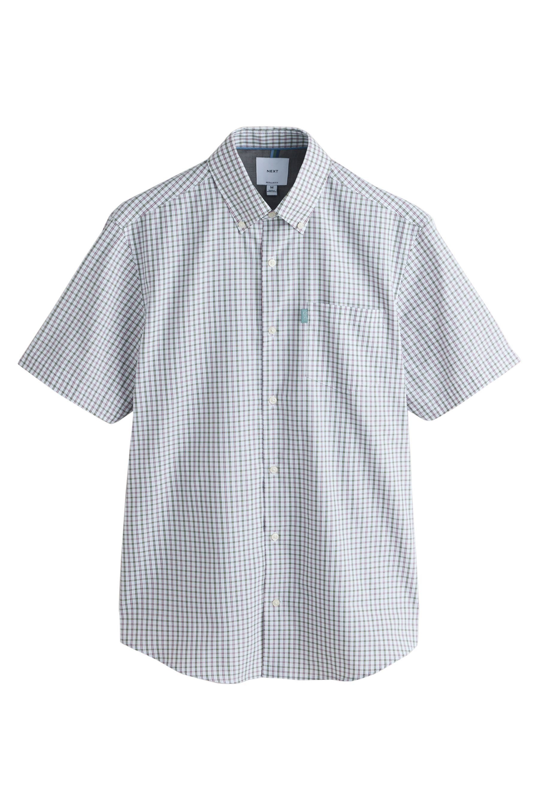 Kurzarmhemd Kurzärmeliges, bügelleichtes Slim Fit Oxfordhemd