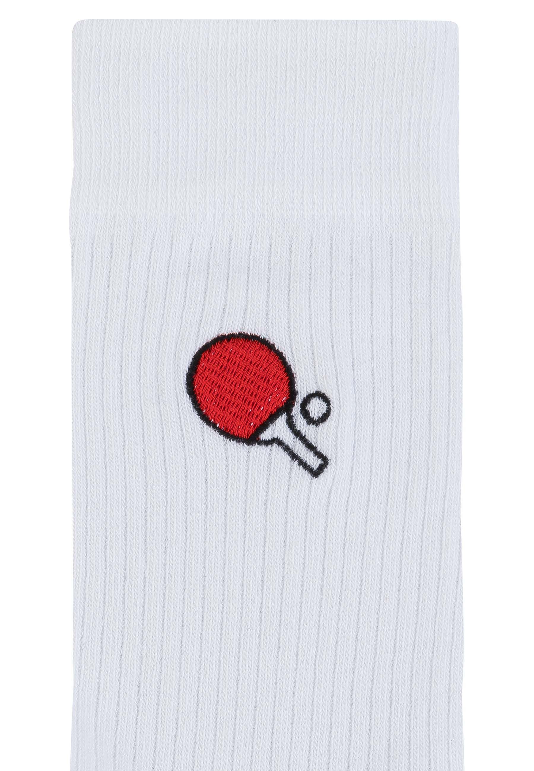 MELA Socken Gerippte Socken Stickerei 1er günstig online kaufen