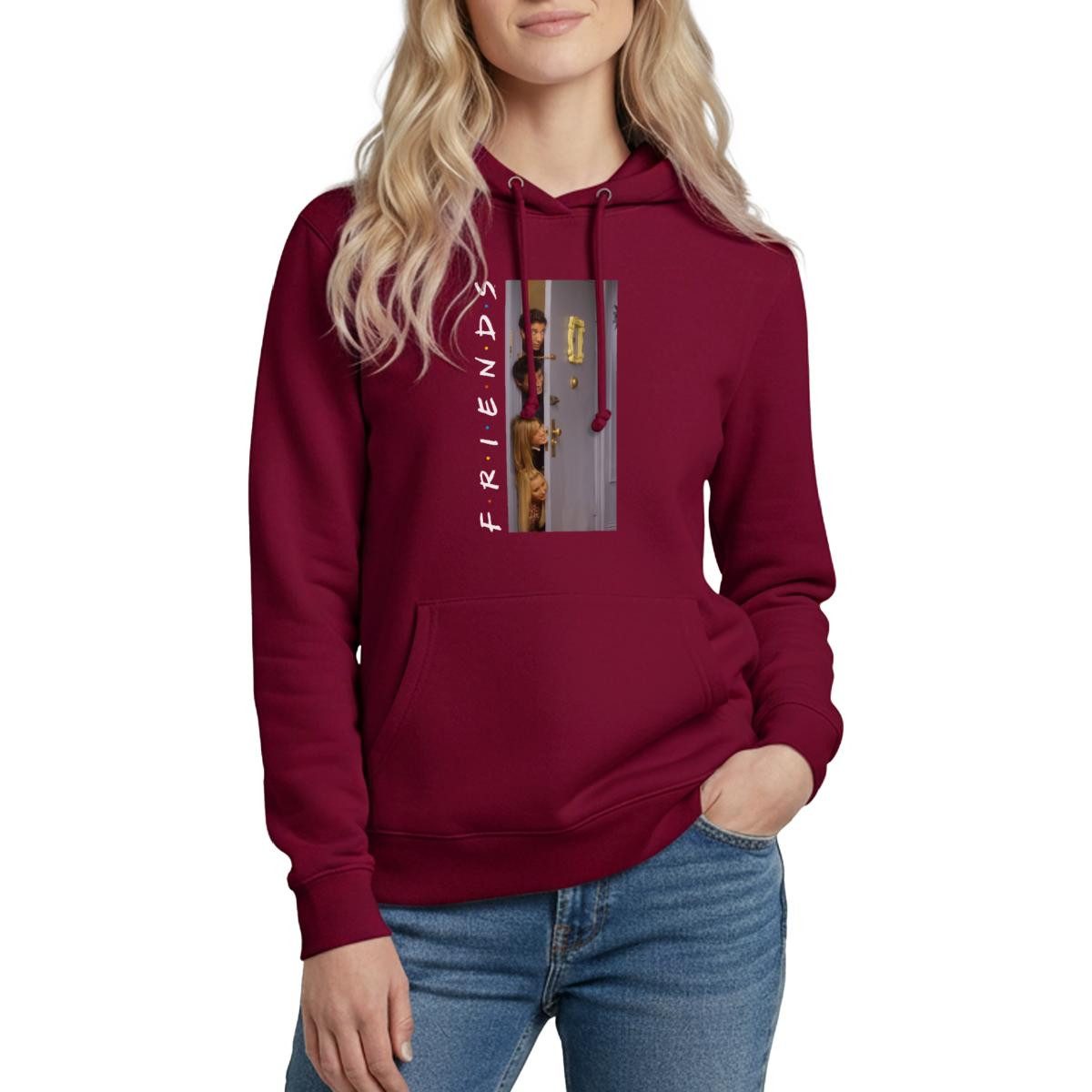 Hoodie Friends Fuß In Der Tür Damen Hoodie