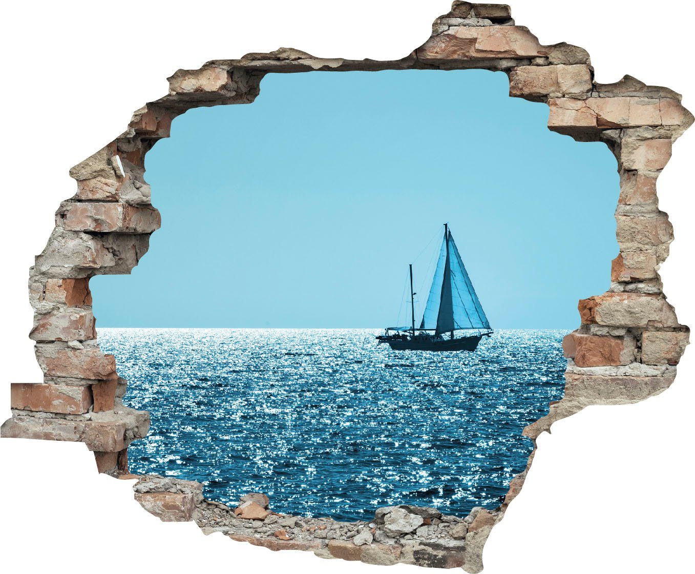 queence Wandtattoo Segelboot (1 St), Wandsticker, Wandbild, selbstklebend, günstig online kaufen