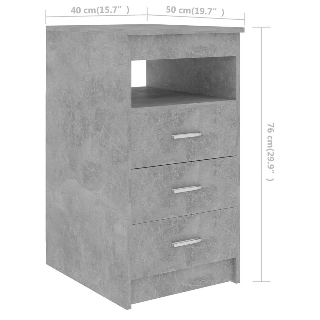 furnicato Schreibtisch Holzwerkstoff 140x50x76 cm Betongrau