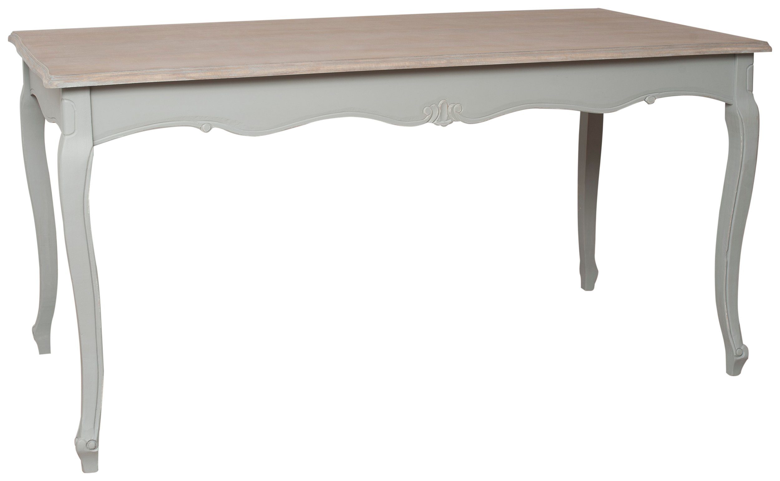 Tisch), Stylefy Massivholz, aus viel rechteckig, Pappel Esstisch Landhausstil Grau (Esstisch, Hellbraun Stauraum, Catania