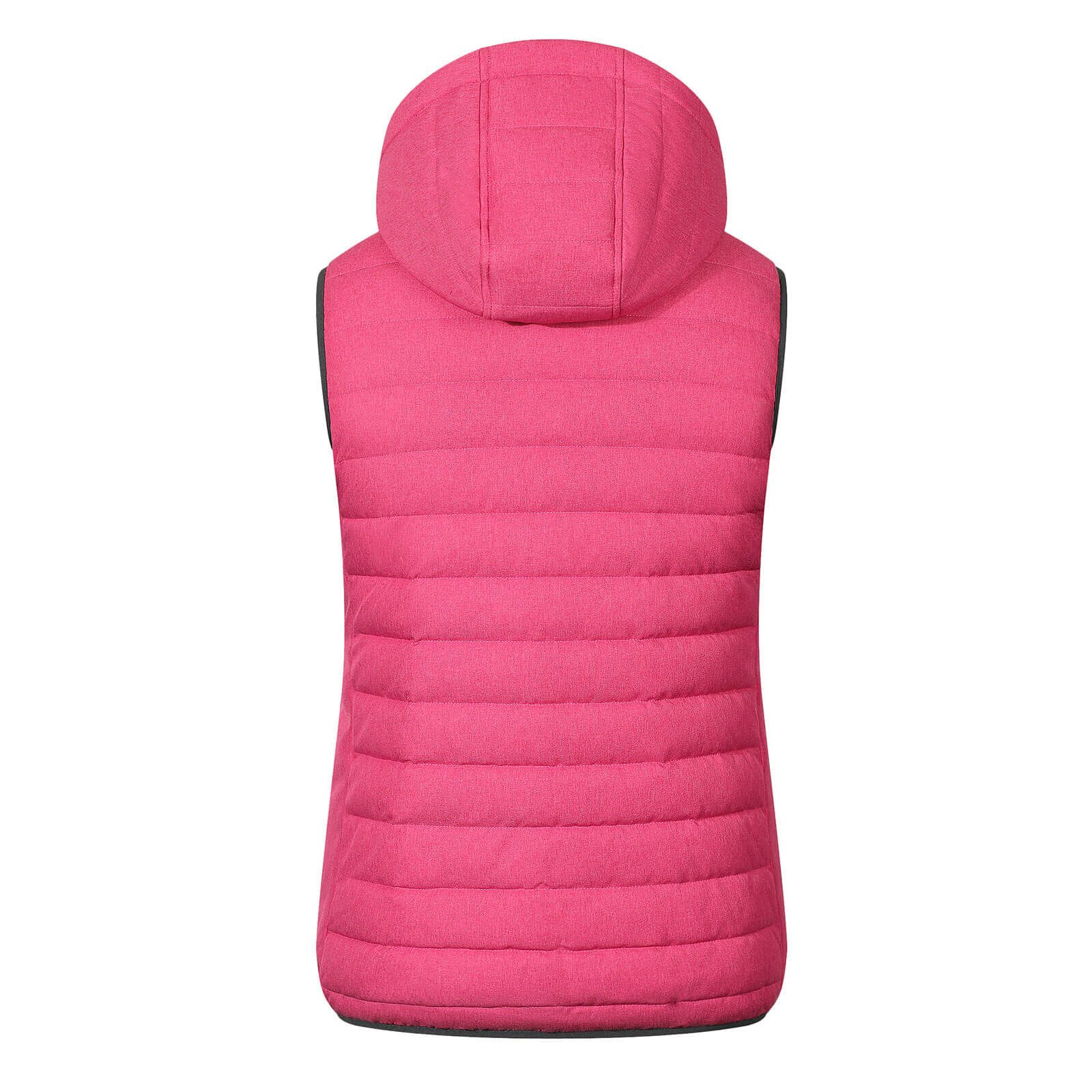 Blue Wave Steppweste Nathalie Damen Weste Nathalie gesteppt mit abnehmbarer Kapuze in Melange-Optik