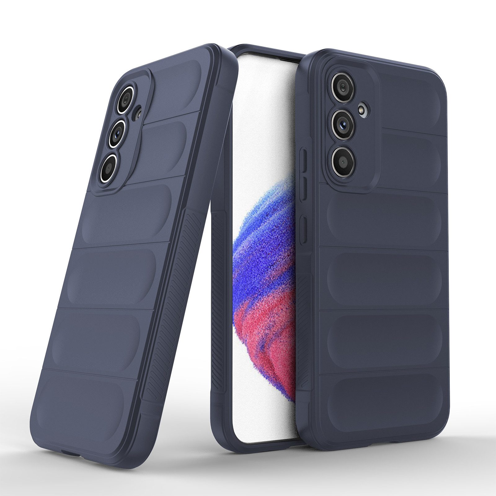 Tec-Expert Handyhülle Cover Hülle für Samsung Galaxy A54 5G 6.4 Zoll, 6.4", Case mit Griffzonen und Mikrofaser Inlay