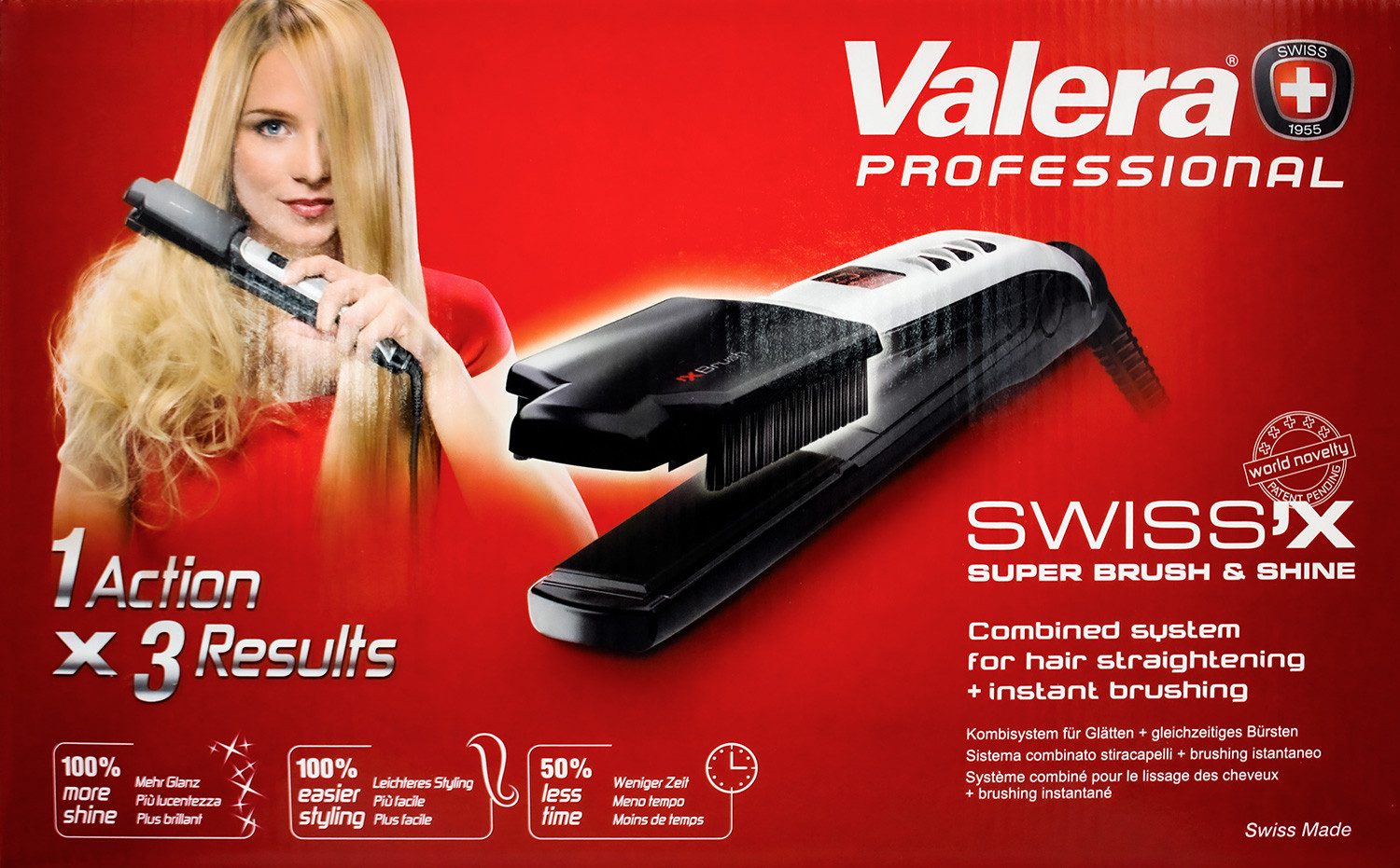 Valera Выпрямитель для волос Valera 100.20/IS Haarglätter Swiss'x Super Brush & Shine