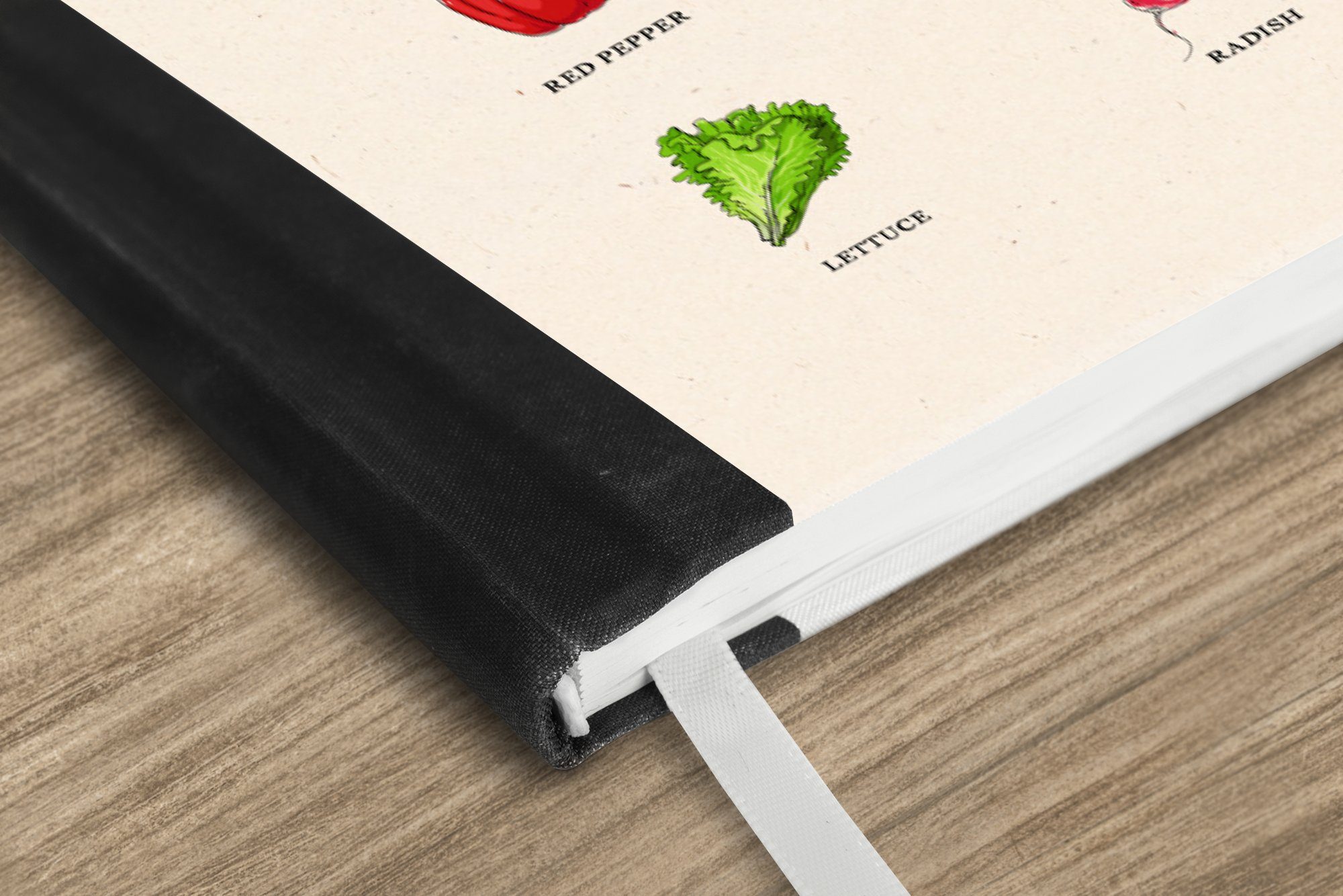 Thumbnail - MuchoWow Notizbuch Küche - Lebensmittel - Gemüse, Notebook, Notizblock a5, Tagebuch, Journal Liniert
