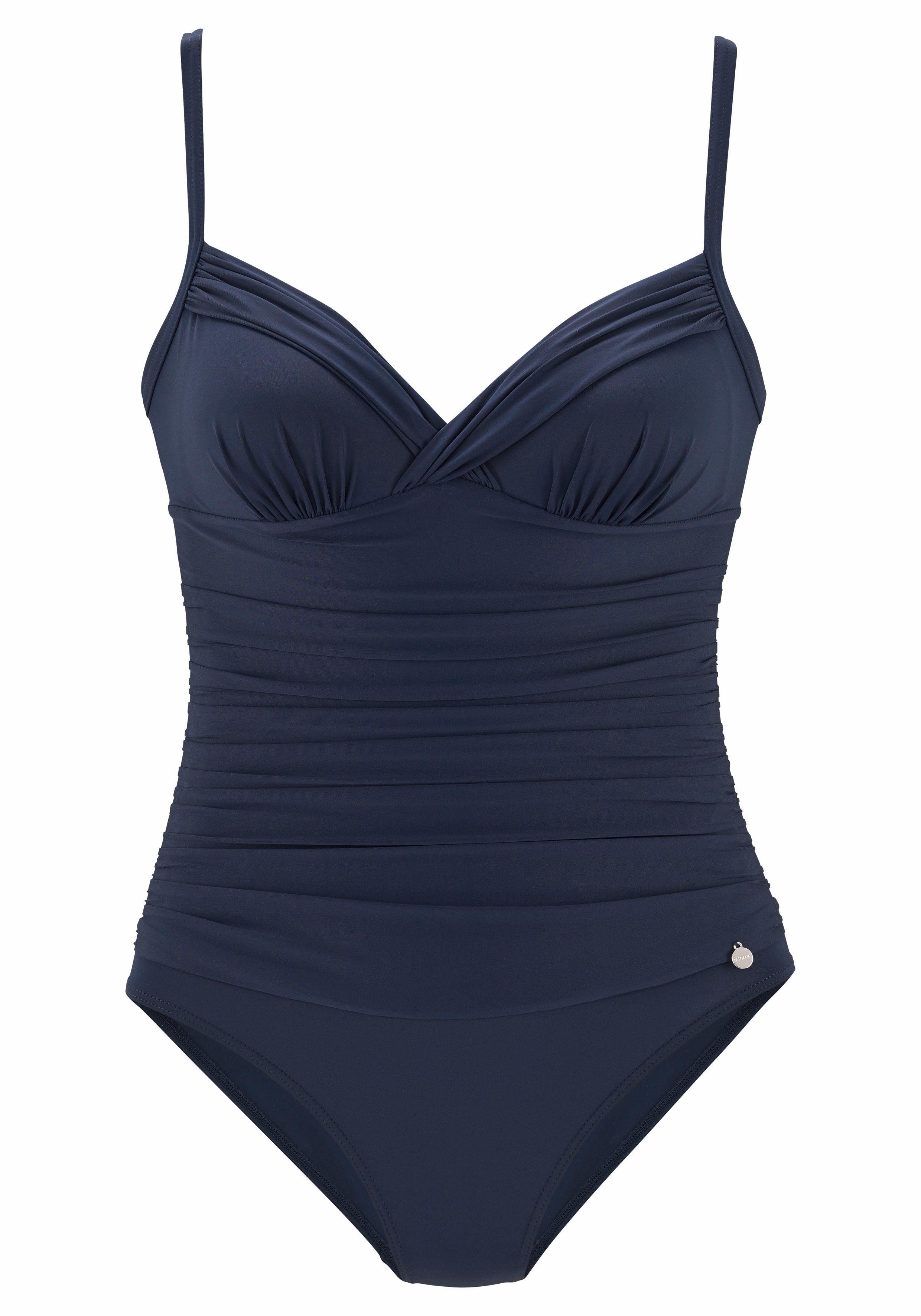 LASCANA Badeanzug »Sienna«, mit eleganten Raffungen und Shaping-Effekt  online kaufen | OTTO