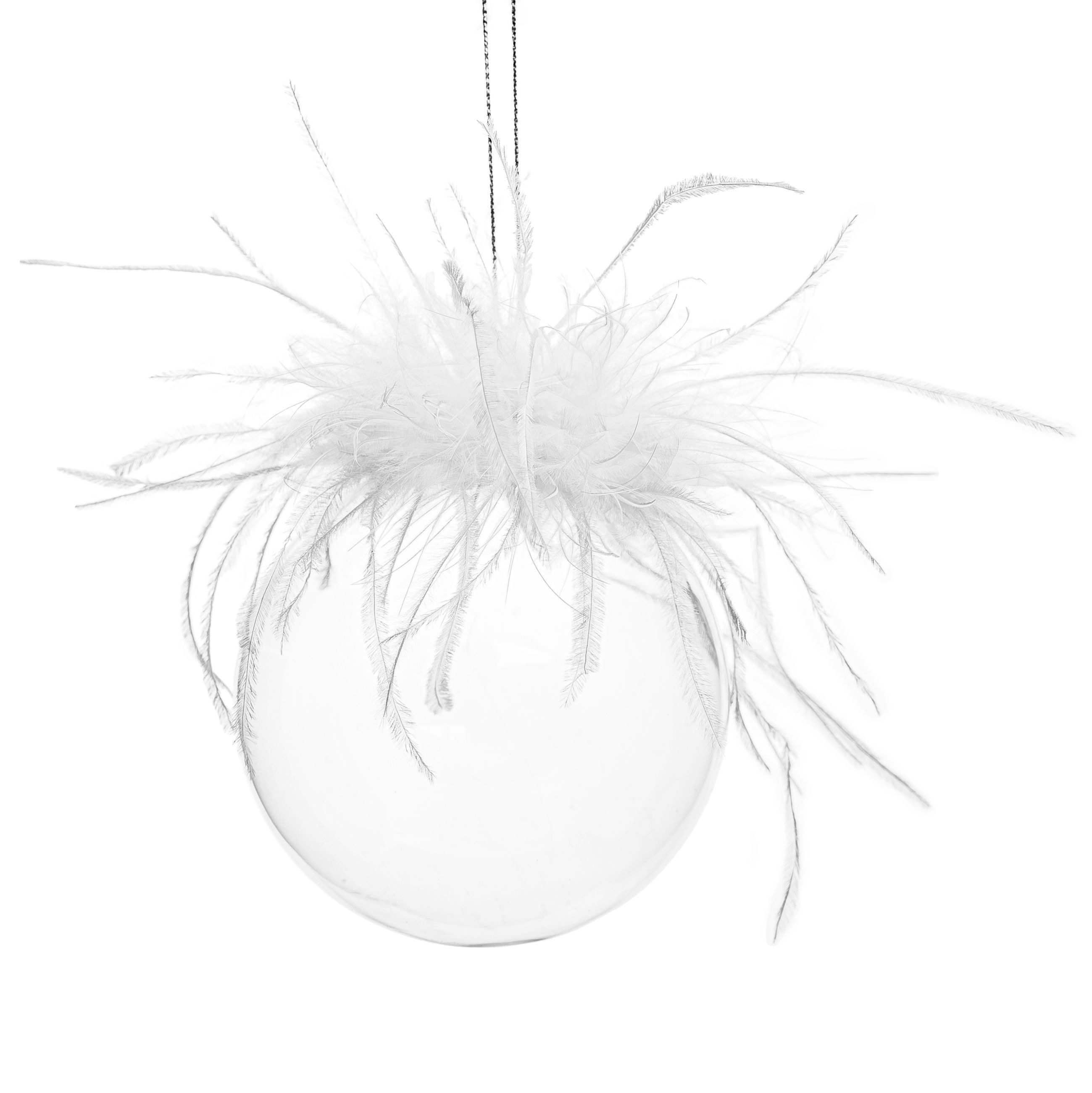 SIKORA Christbaumschmuck Highlights 4er Set ausgefallene Christbaumkugeln aus klarem Glas, Besondere Weihnachtskugeln für ein sinnliches Weihnachtsfest