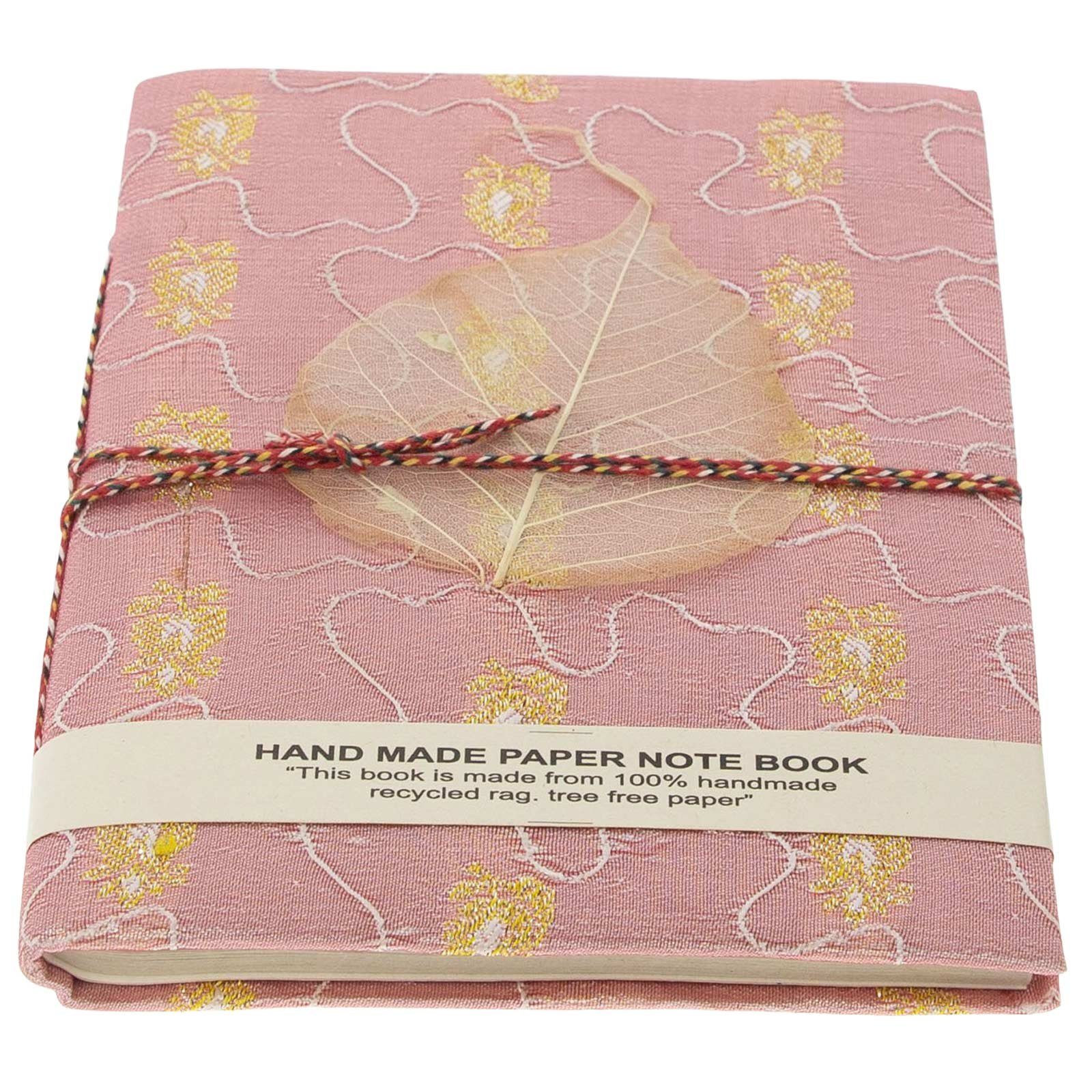 MAGIE Mini Tagebuch Nachhaltig Poesiealbum Indien Baumwollpapier-Notizbuch Tagebuch UND KUNST