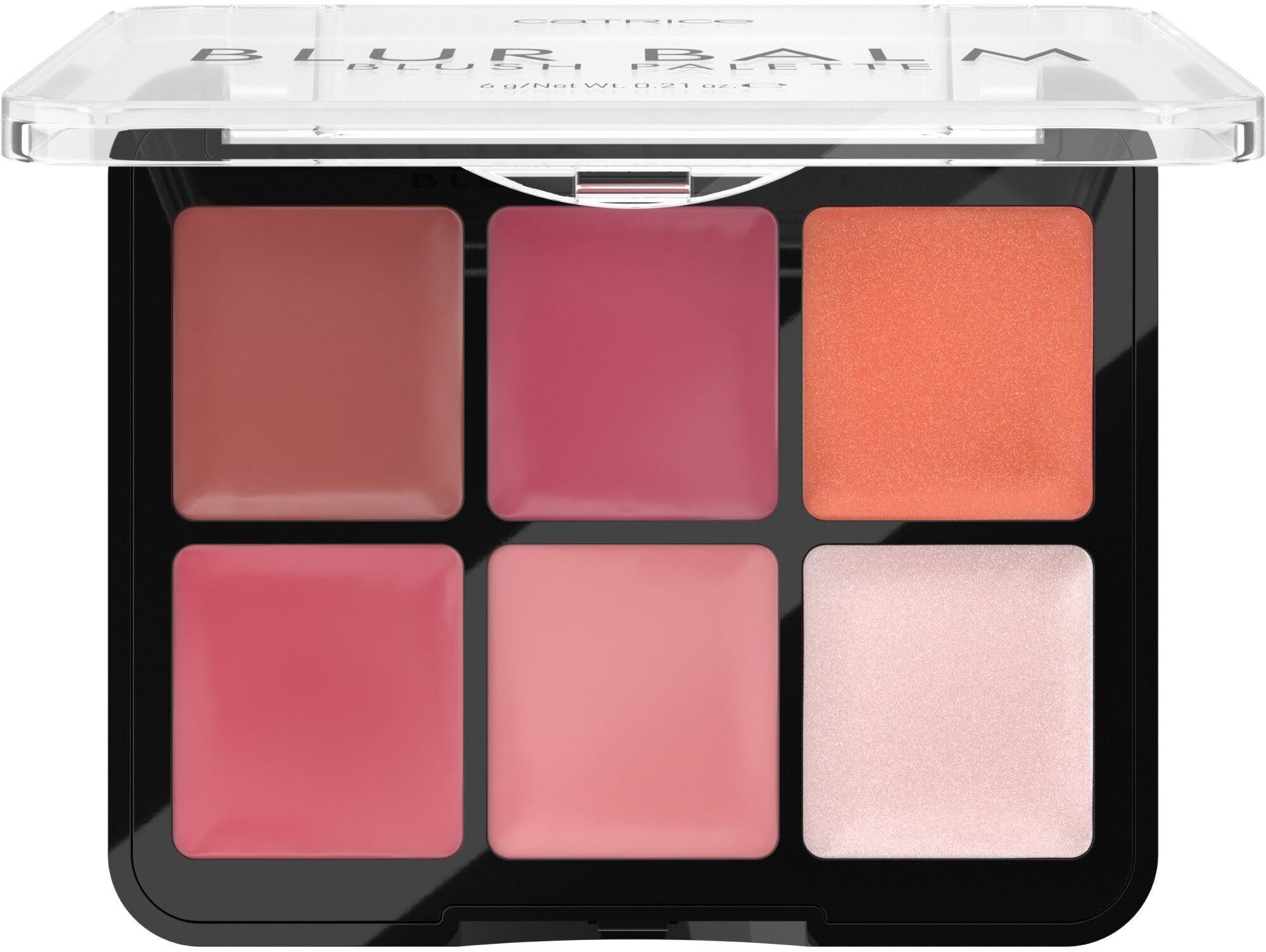 Catrice Rouge-Palette Blur Balm Blush Palette, Perfekt für zarte Akzente oder kräftige Farbmomente
